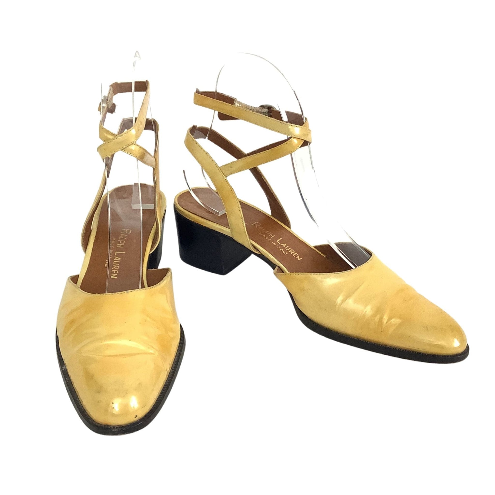 Ralph Lauren Yellow Heels