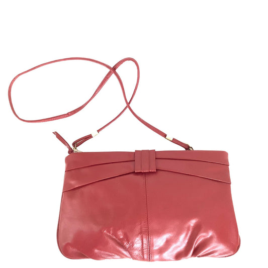Red Leather Clutch Bag