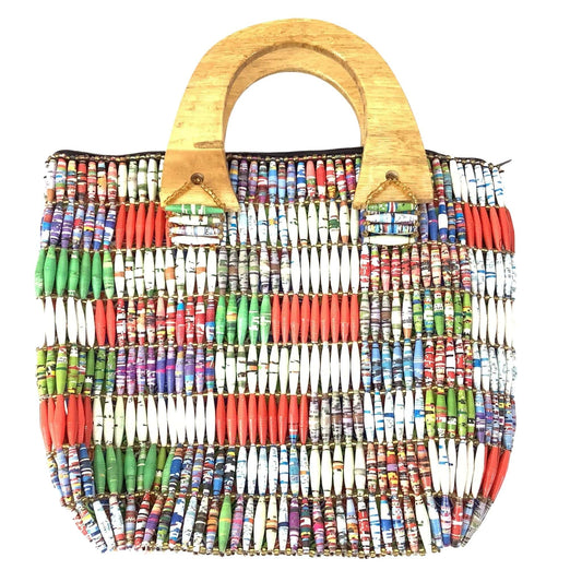 Red Multi Novelty Handbag