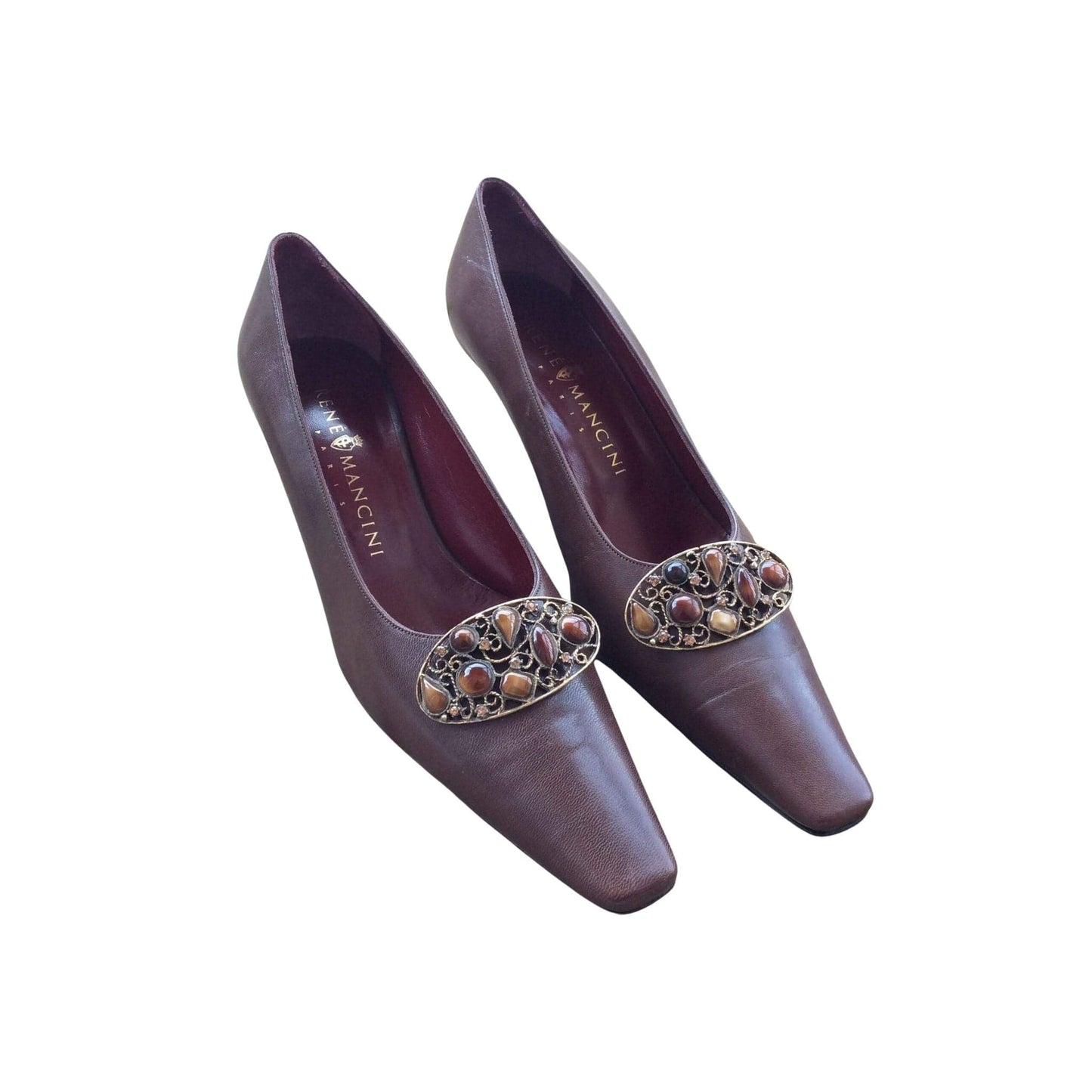 Rene Mancini Brown Pumps