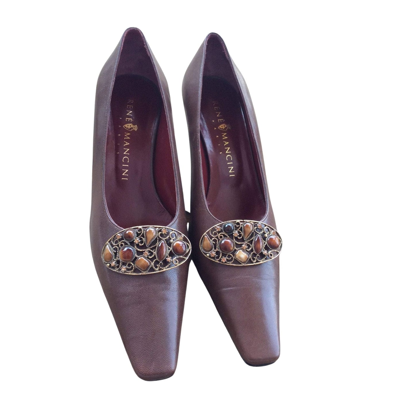 Rene Mancini Brown Pumps
