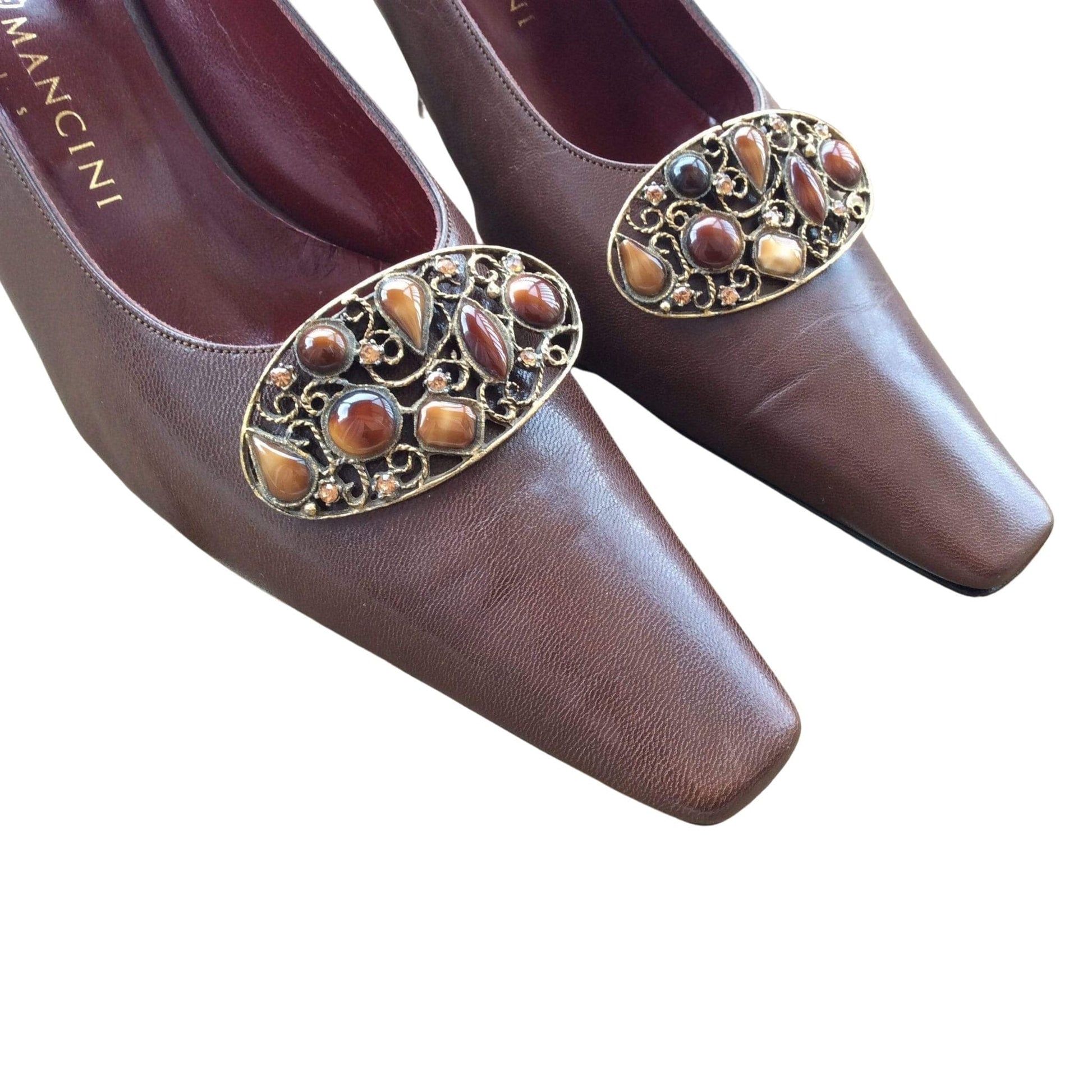 Rene Mancini Brown Pumps