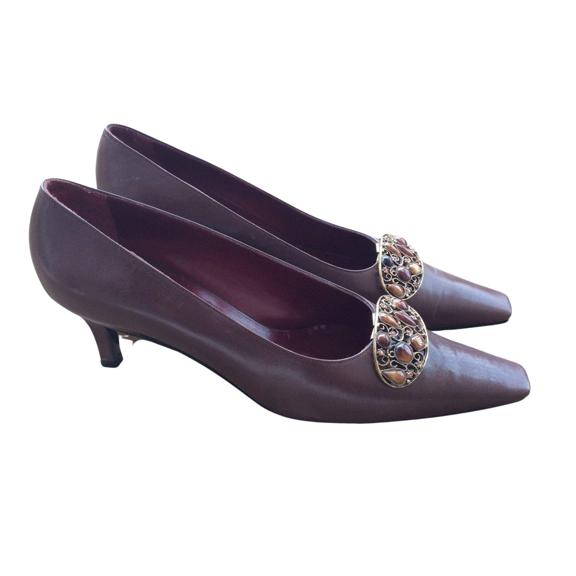 Rene Mancini Brown Pumps