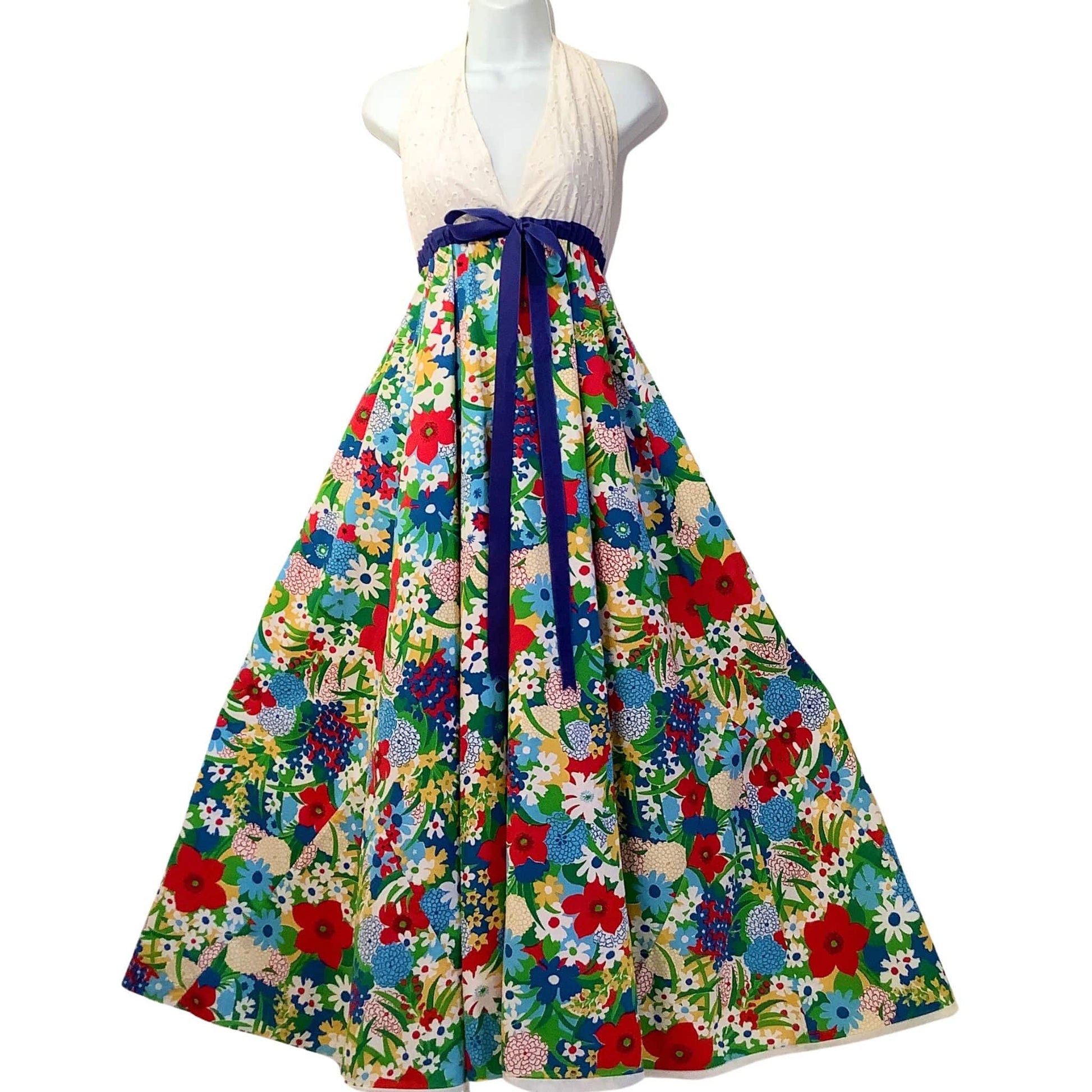 Retro 1970s Maxi Dress