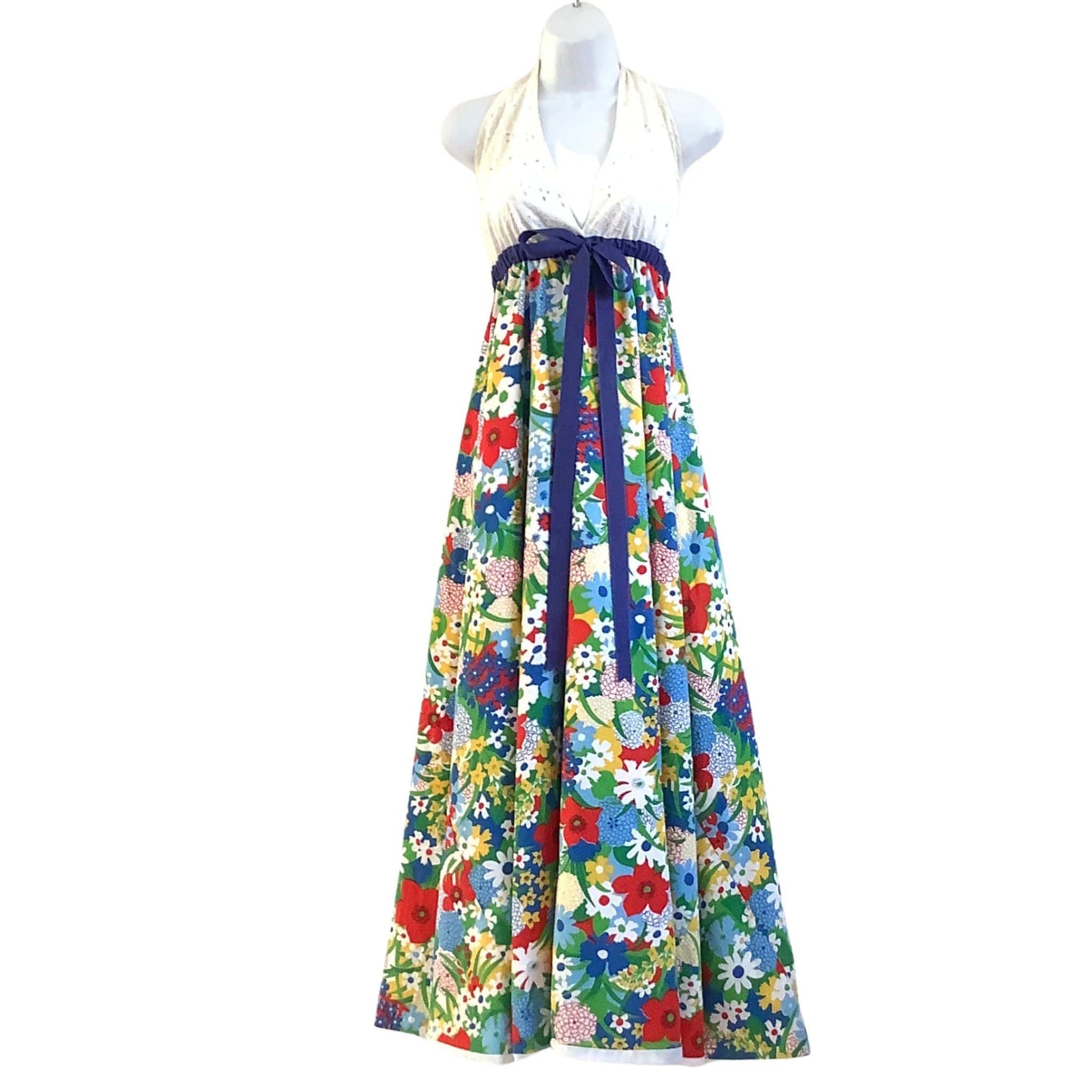 Retro 1970s Maxi Dress