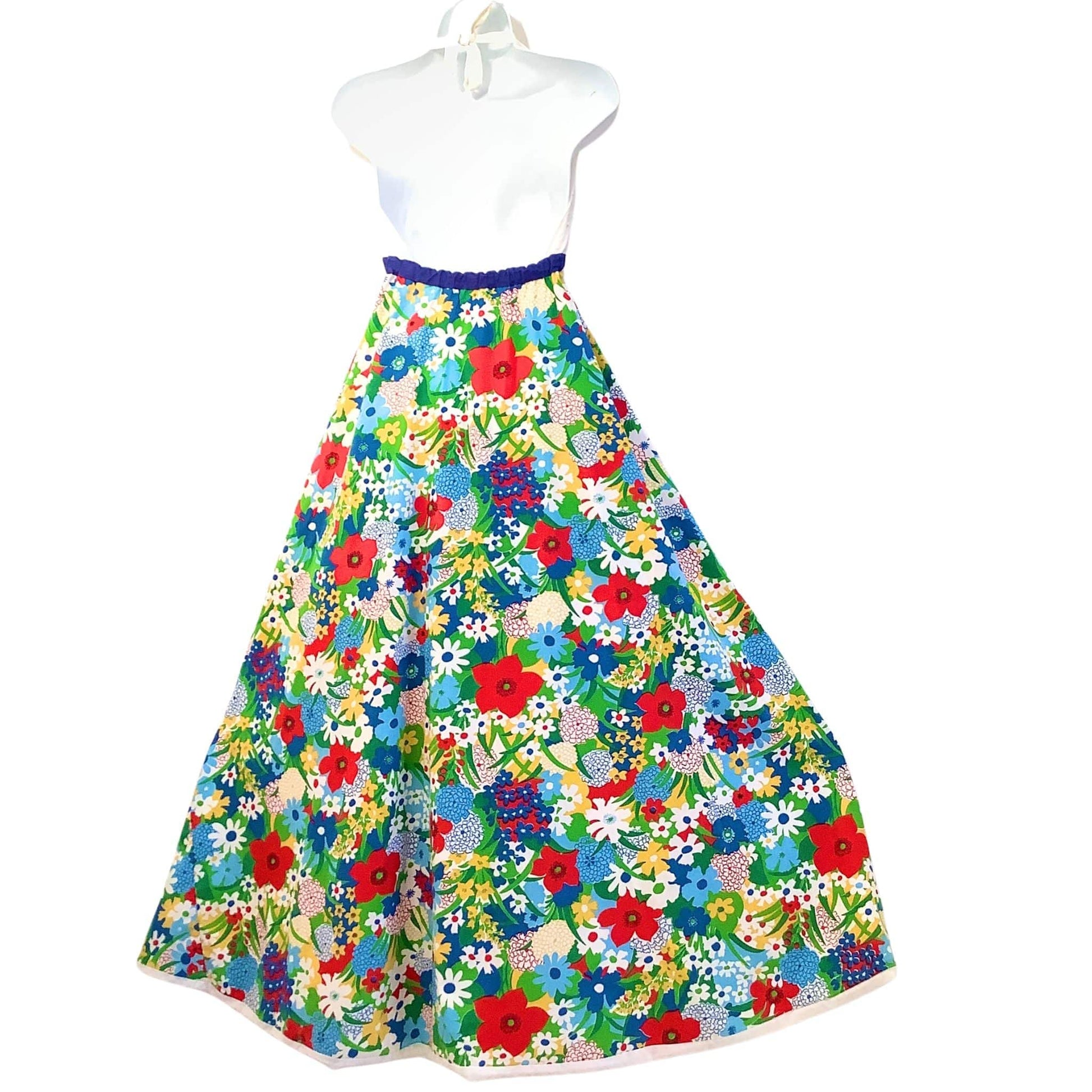 Retro 1970s Maxi Dress