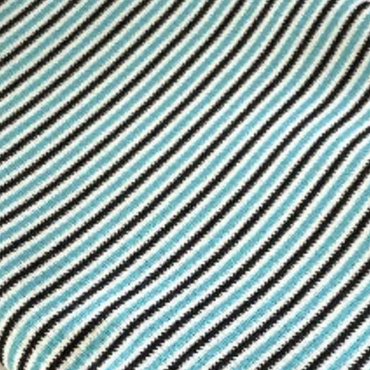 Retro Teal Stripe Fabric