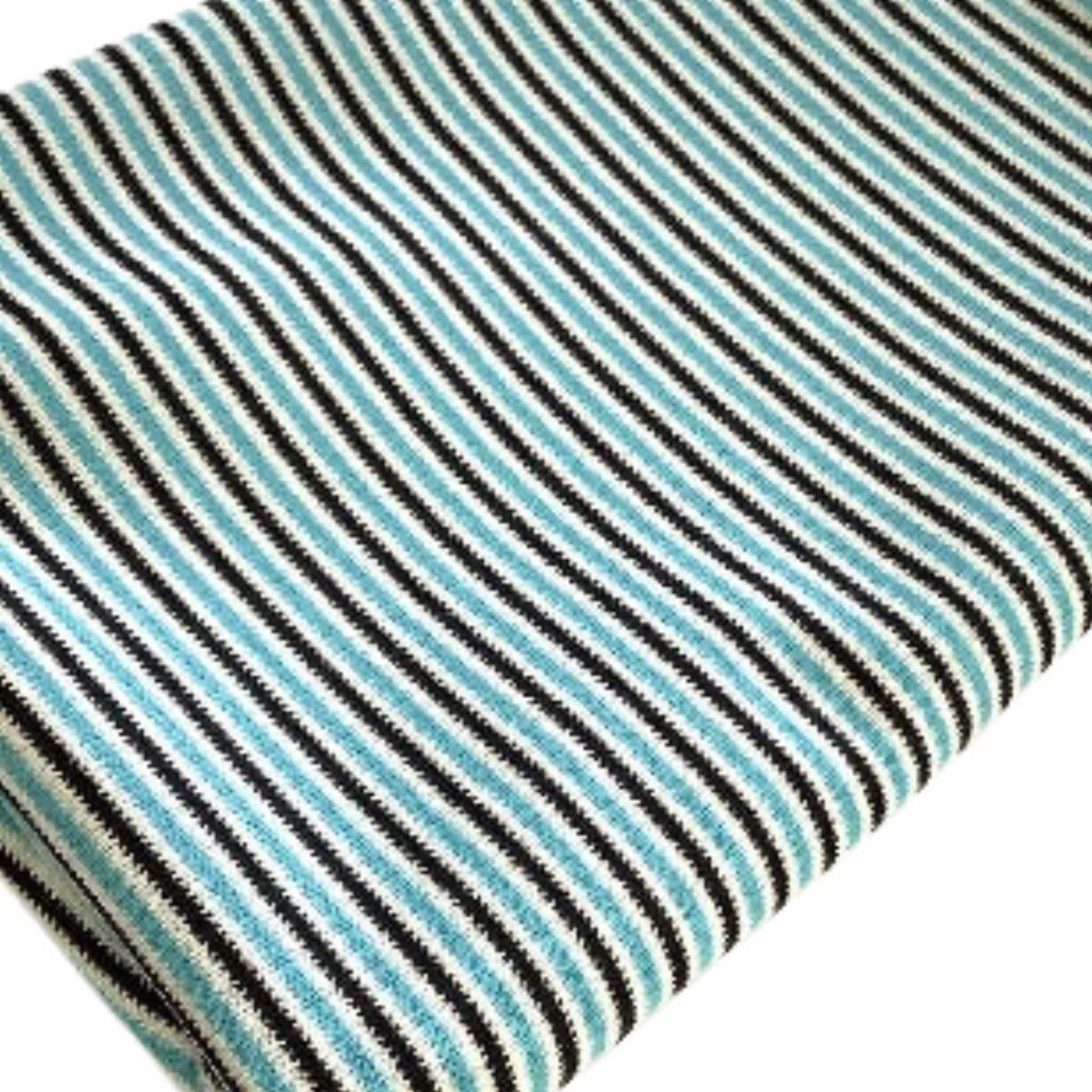 Retro Teal Stripe Fabric