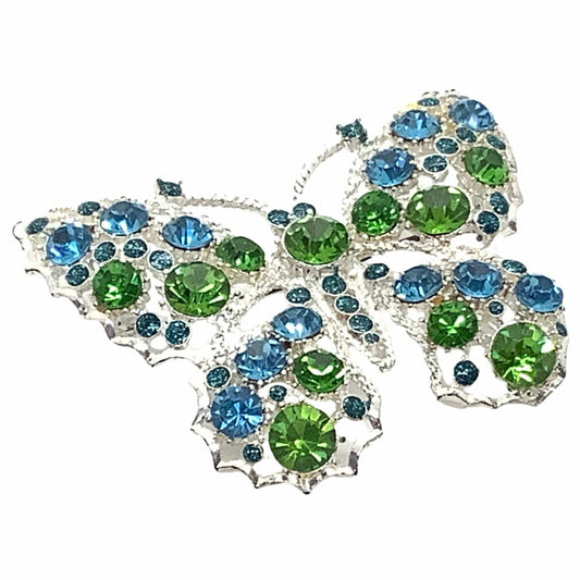 Rhinestone Butterfly Brooch