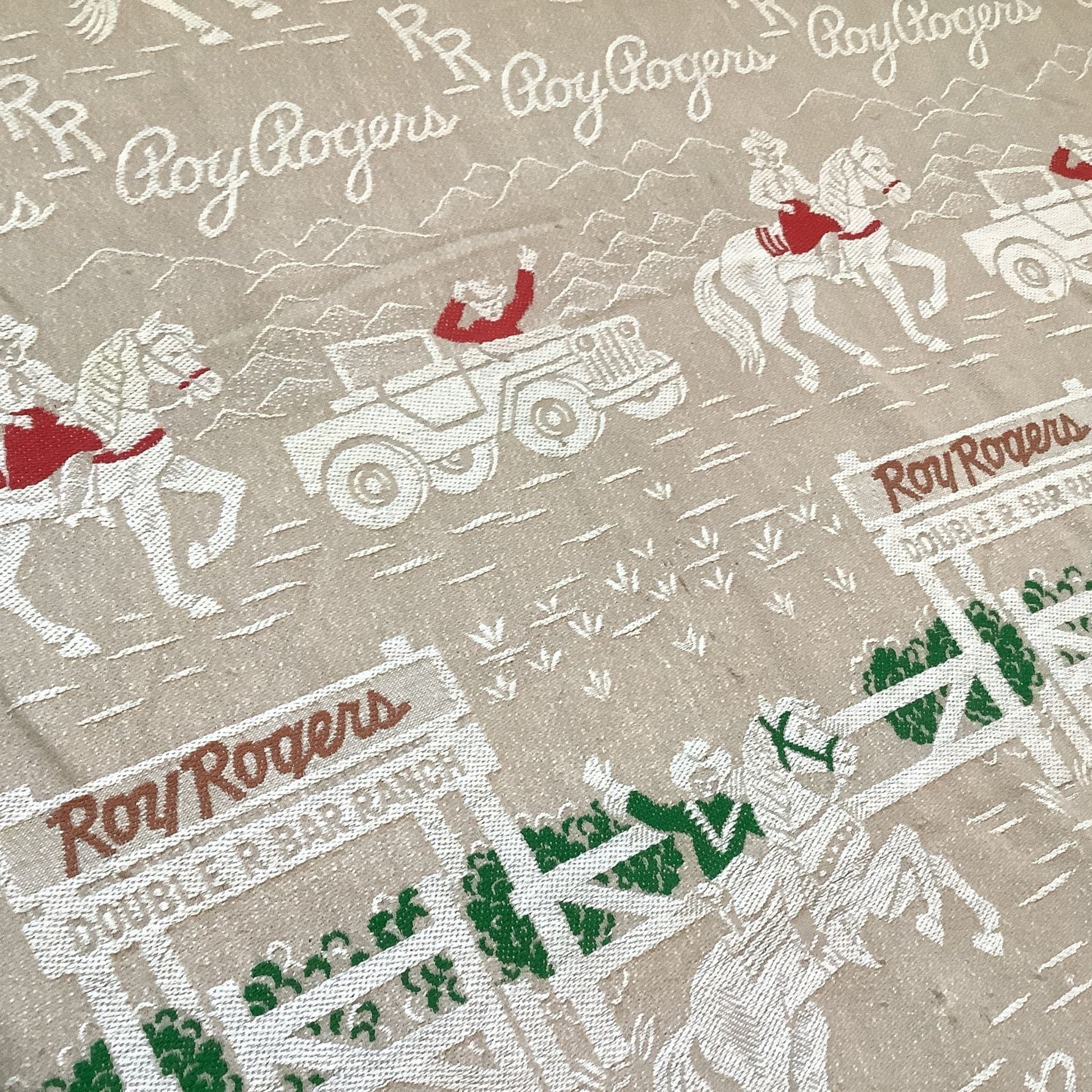 Roy Rogers 1950s Bedspread Multi / Cotton / Vintage 1950s