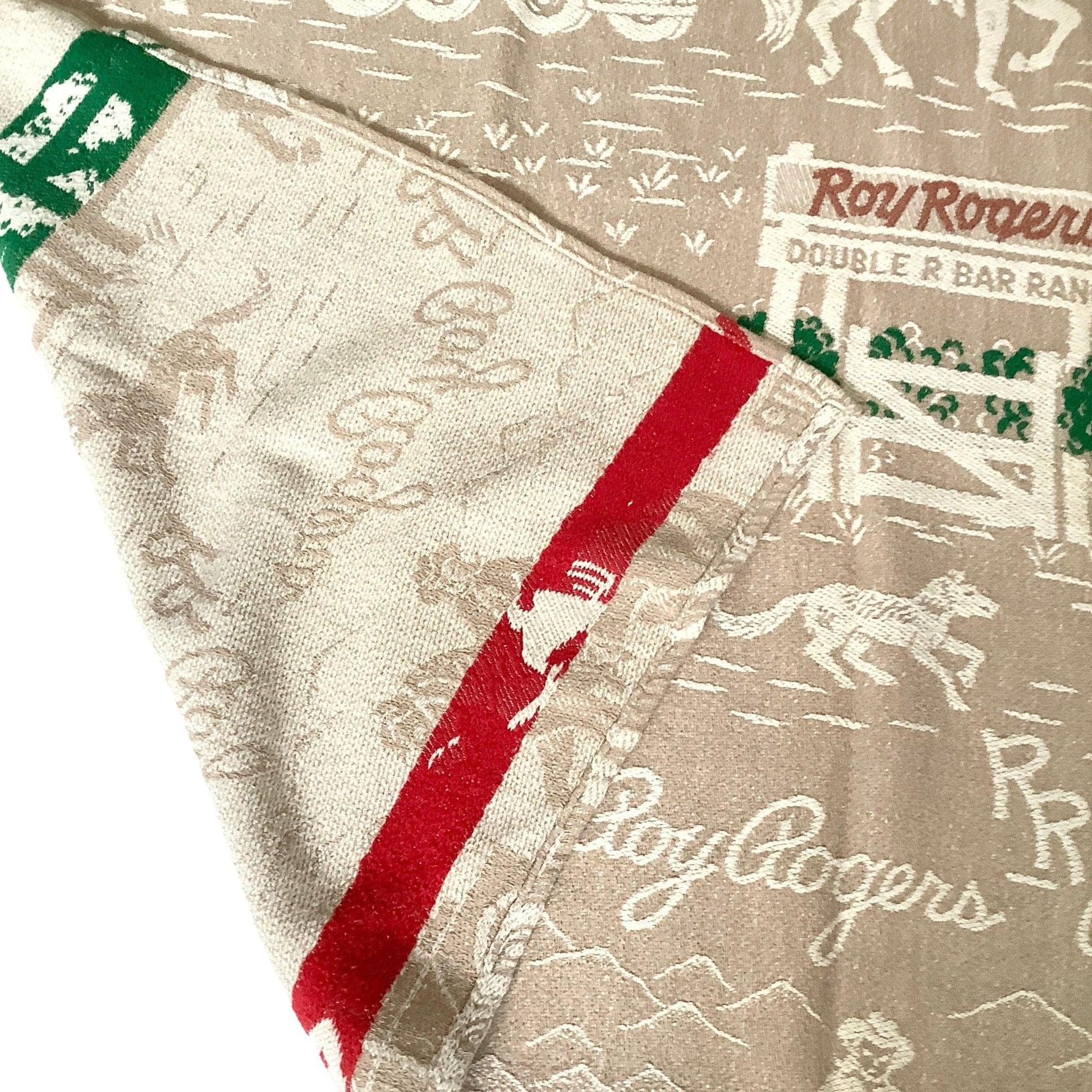 Roy Rogers Curtain Multi / Cotton / Vintage 1950s