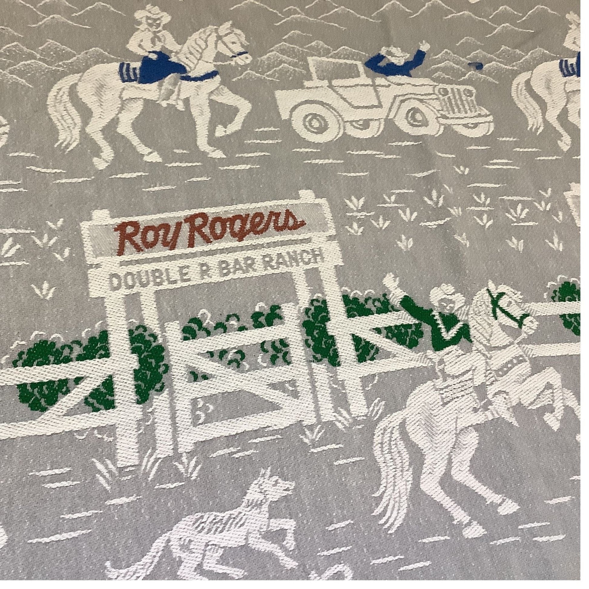 Roy Rogers Vintage Bedspread Multi / Cotton / Vintage 1950s