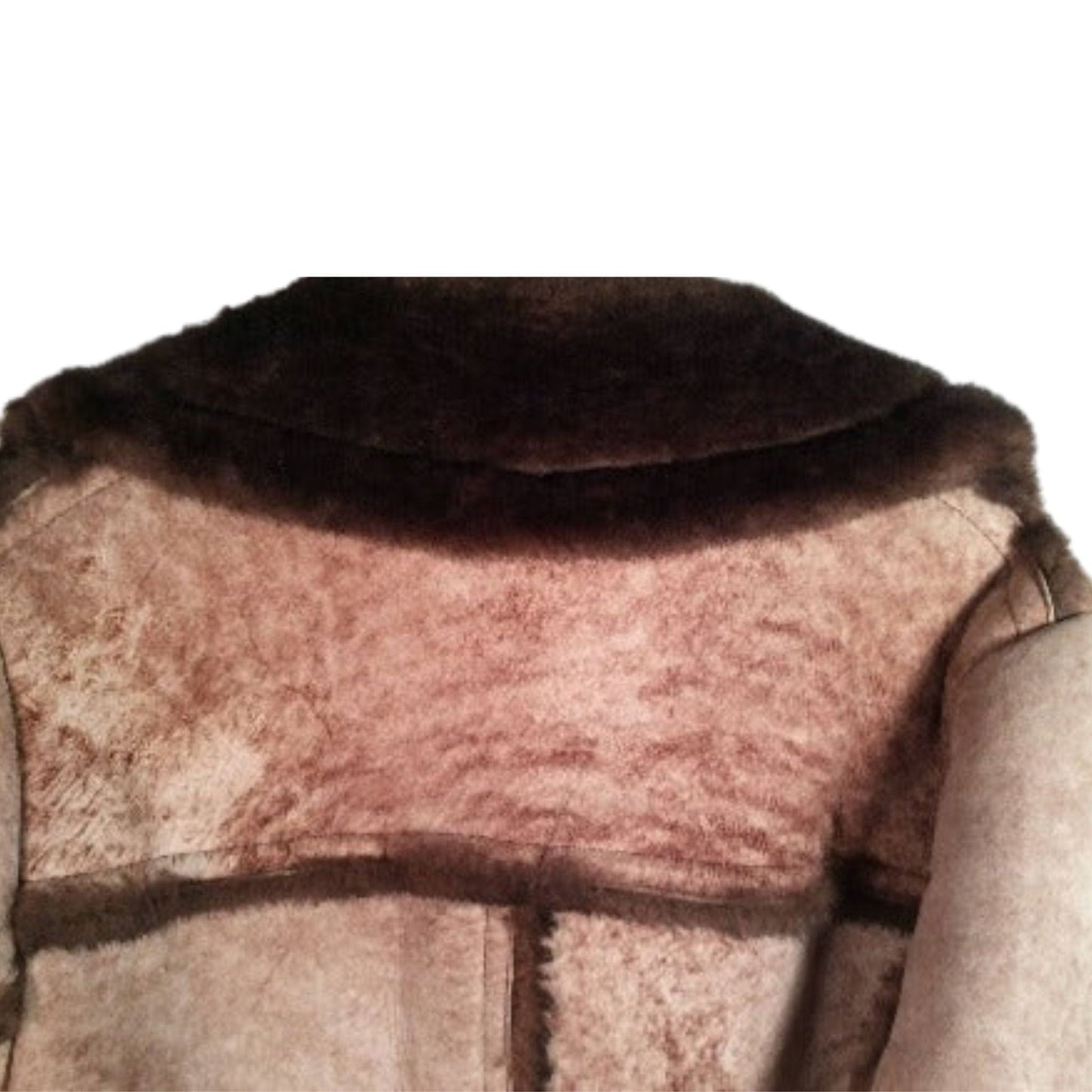 Shearling Leather Coat Medium / Brown / Vintage 1990s
