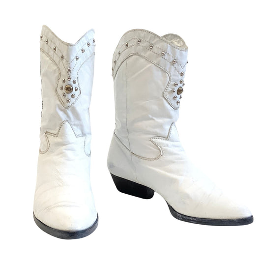 Short White Cowboy Boots
