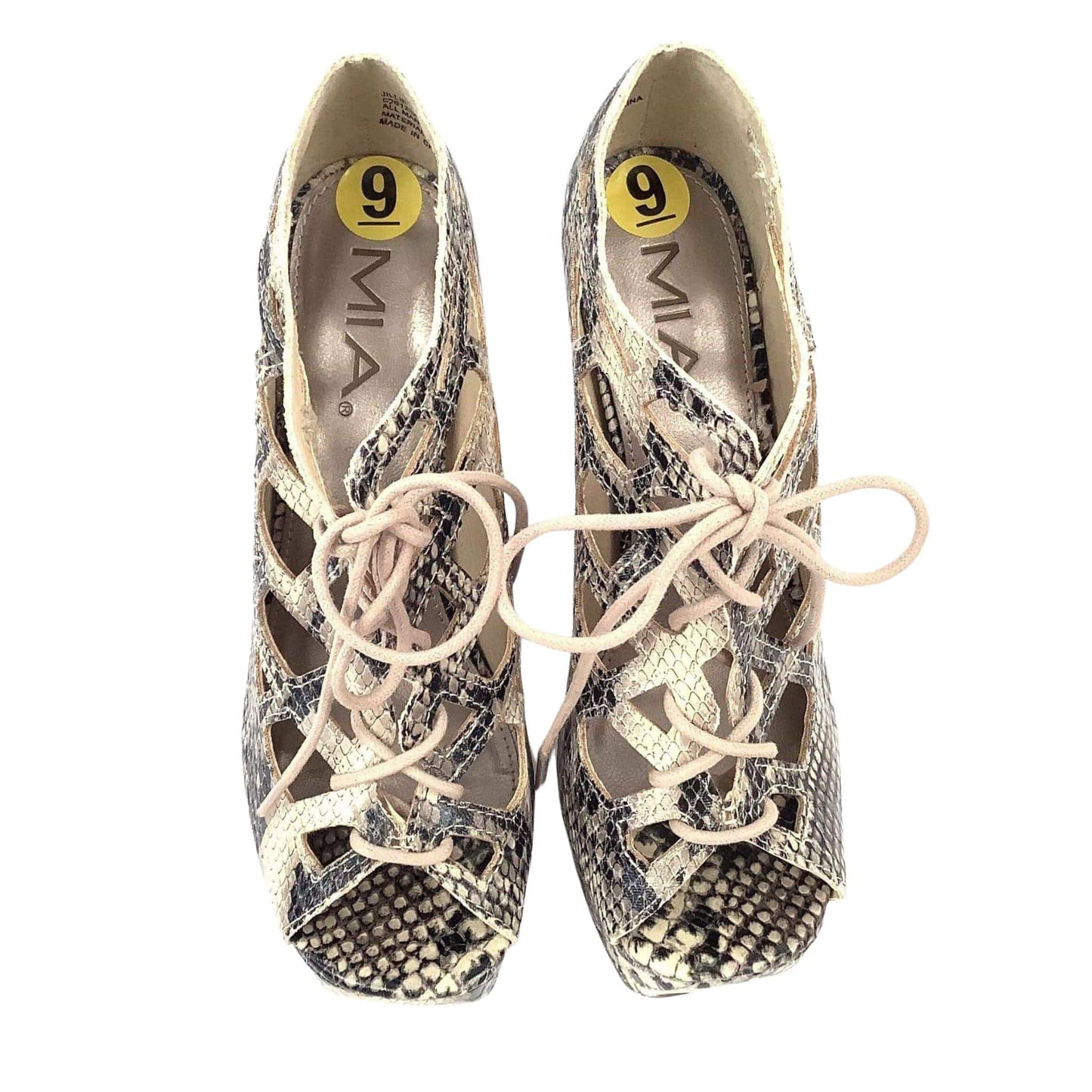 Snake Print Platform Shoes