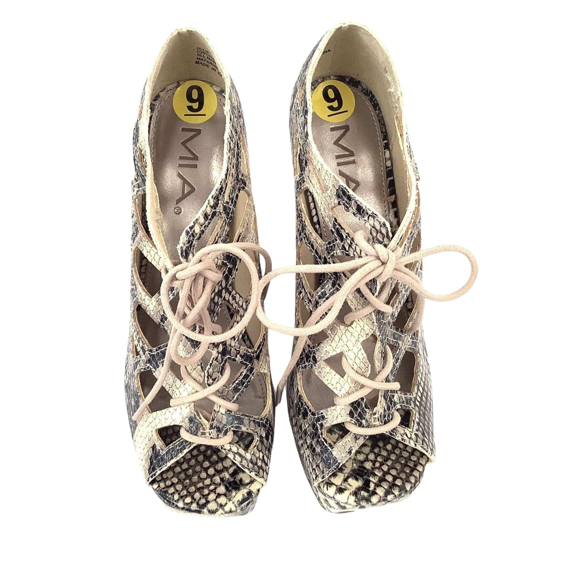 Snake Print Platform Shoes