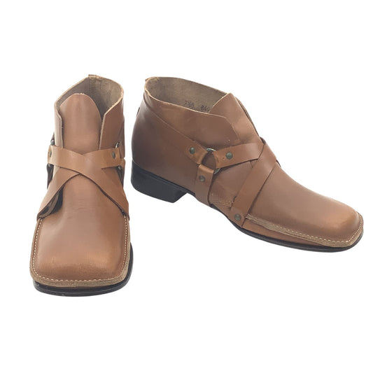 Square Toe 1950s Booties