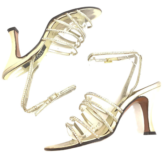 Strappy Gold Heels
