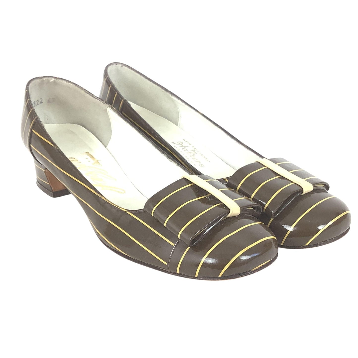 Striped 1960s Heels