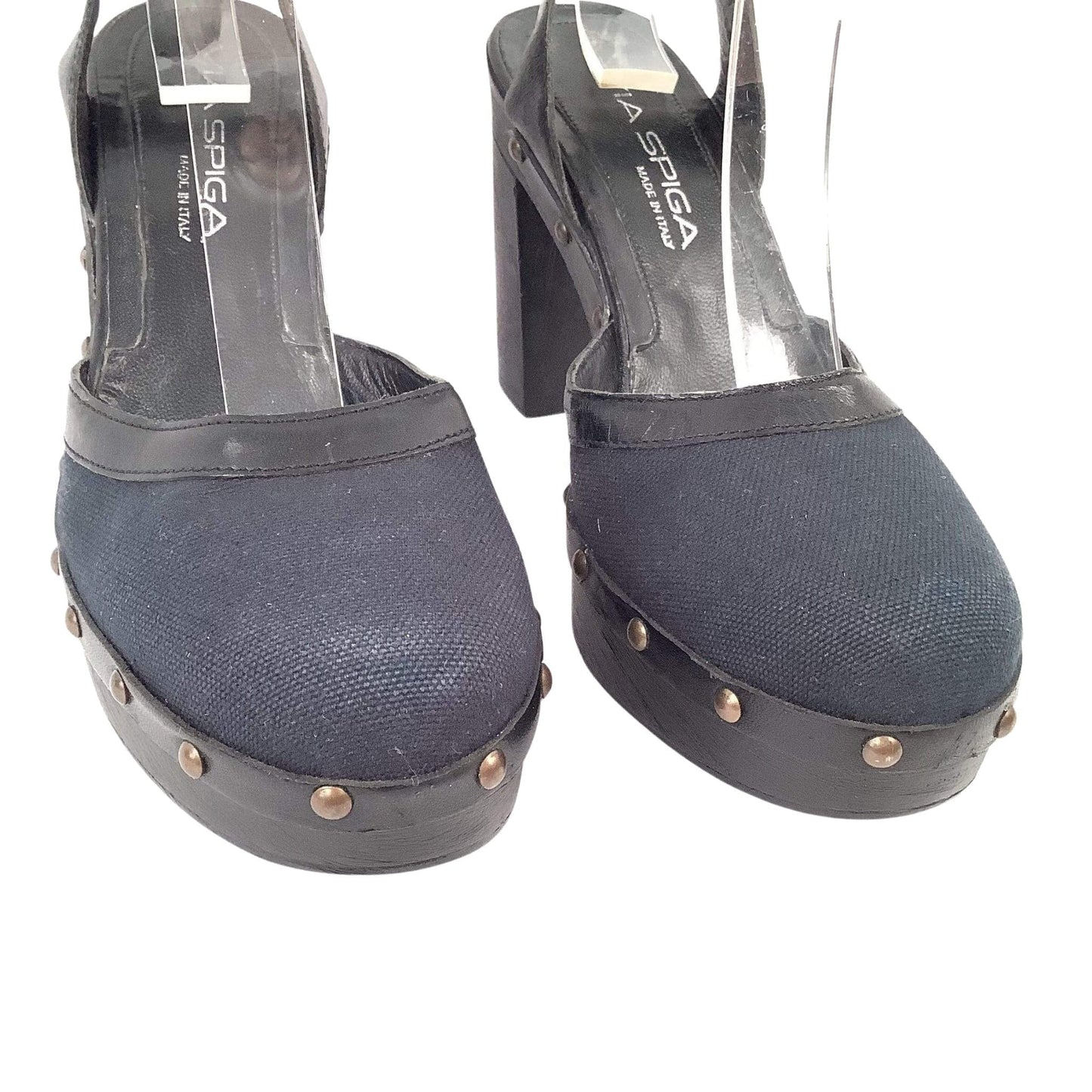 Studded Platform Heels