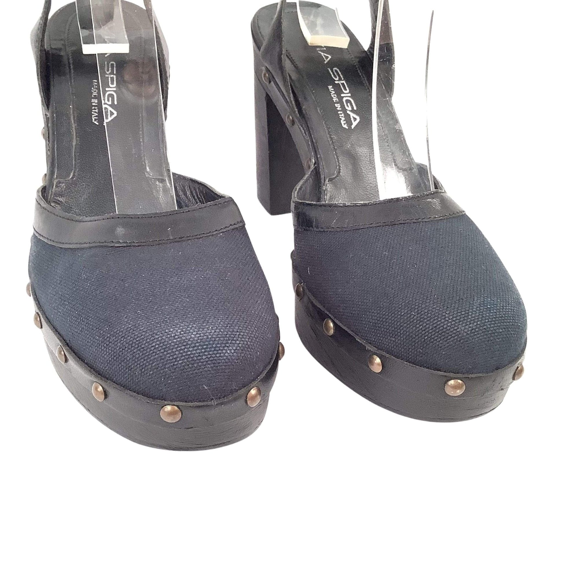 Studded Platform Heels