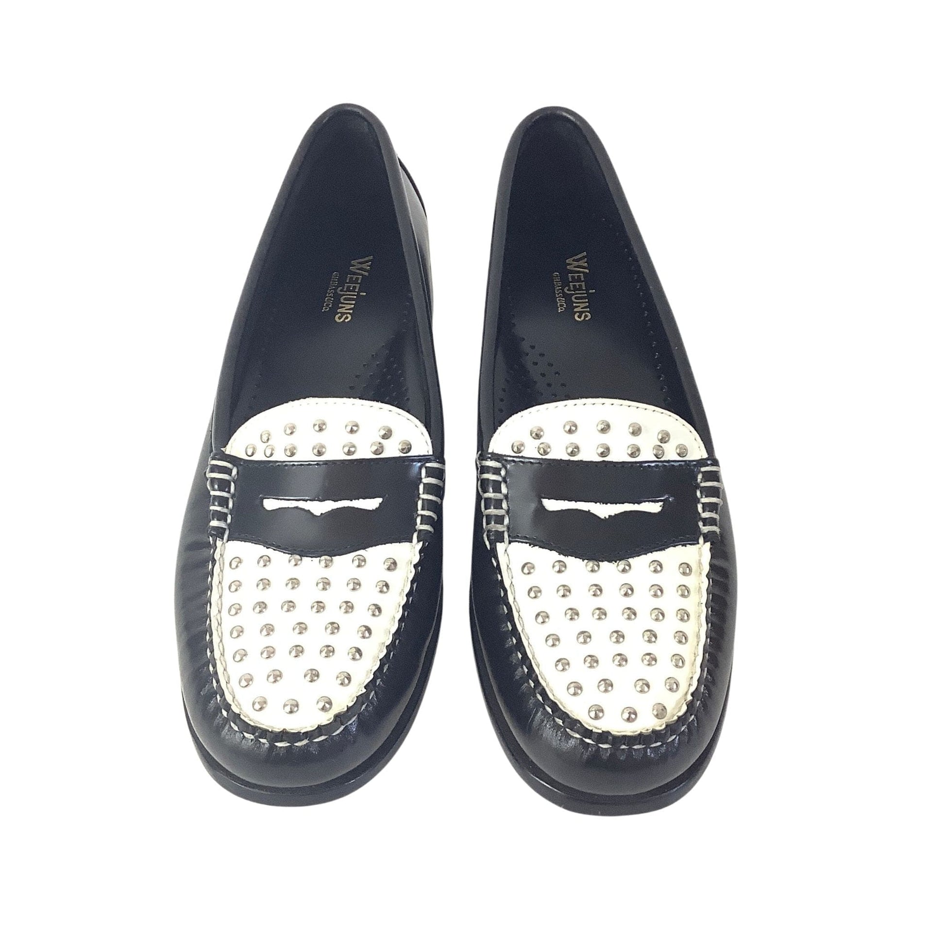 Studded Weejuns Loafers 7.5 / B&W / Y2K - Now