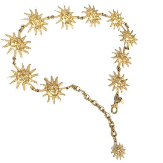Sun Motif Chain Belt