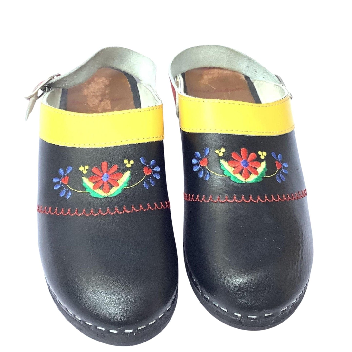 Swedish Leather Clogs