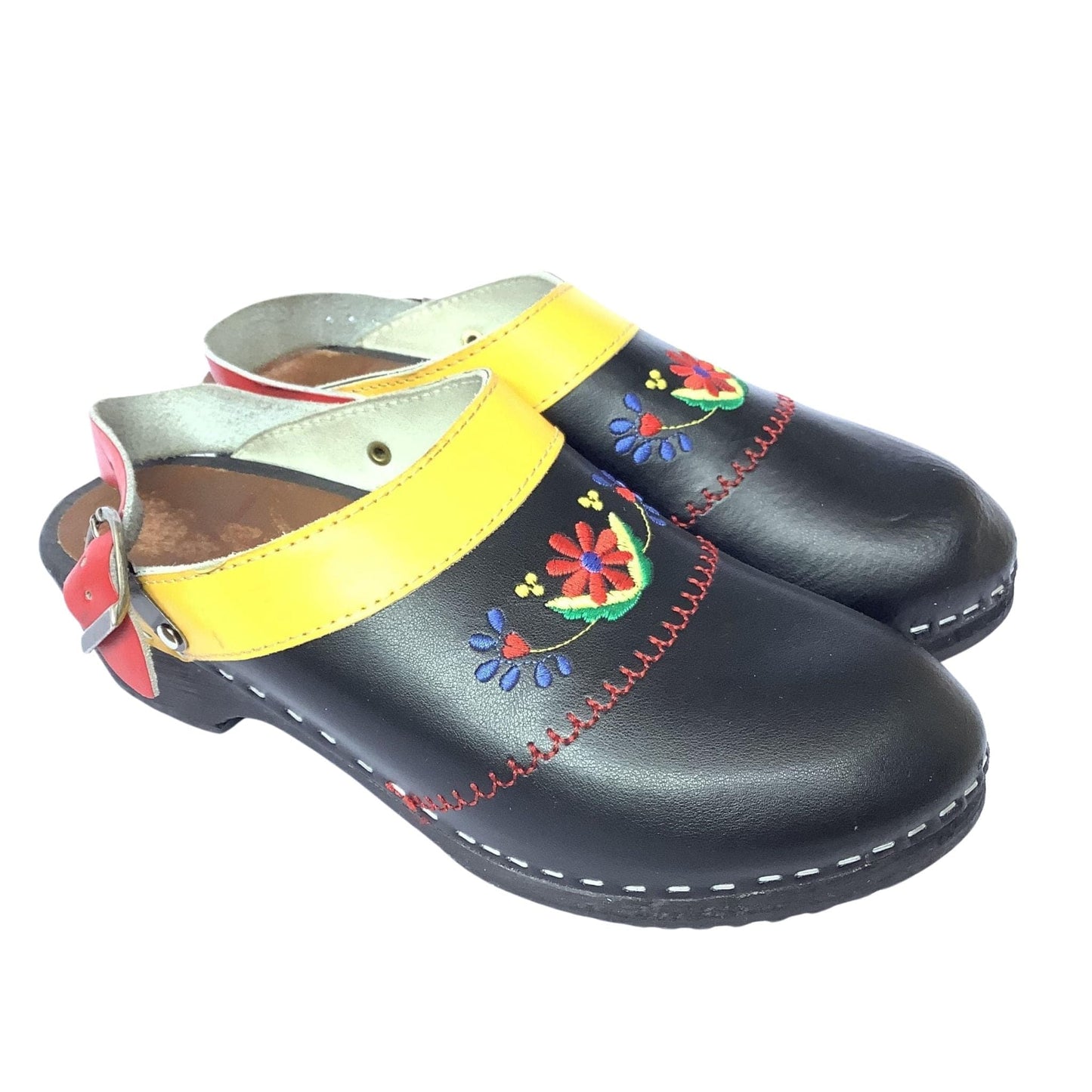 Swedish Leather Clogs