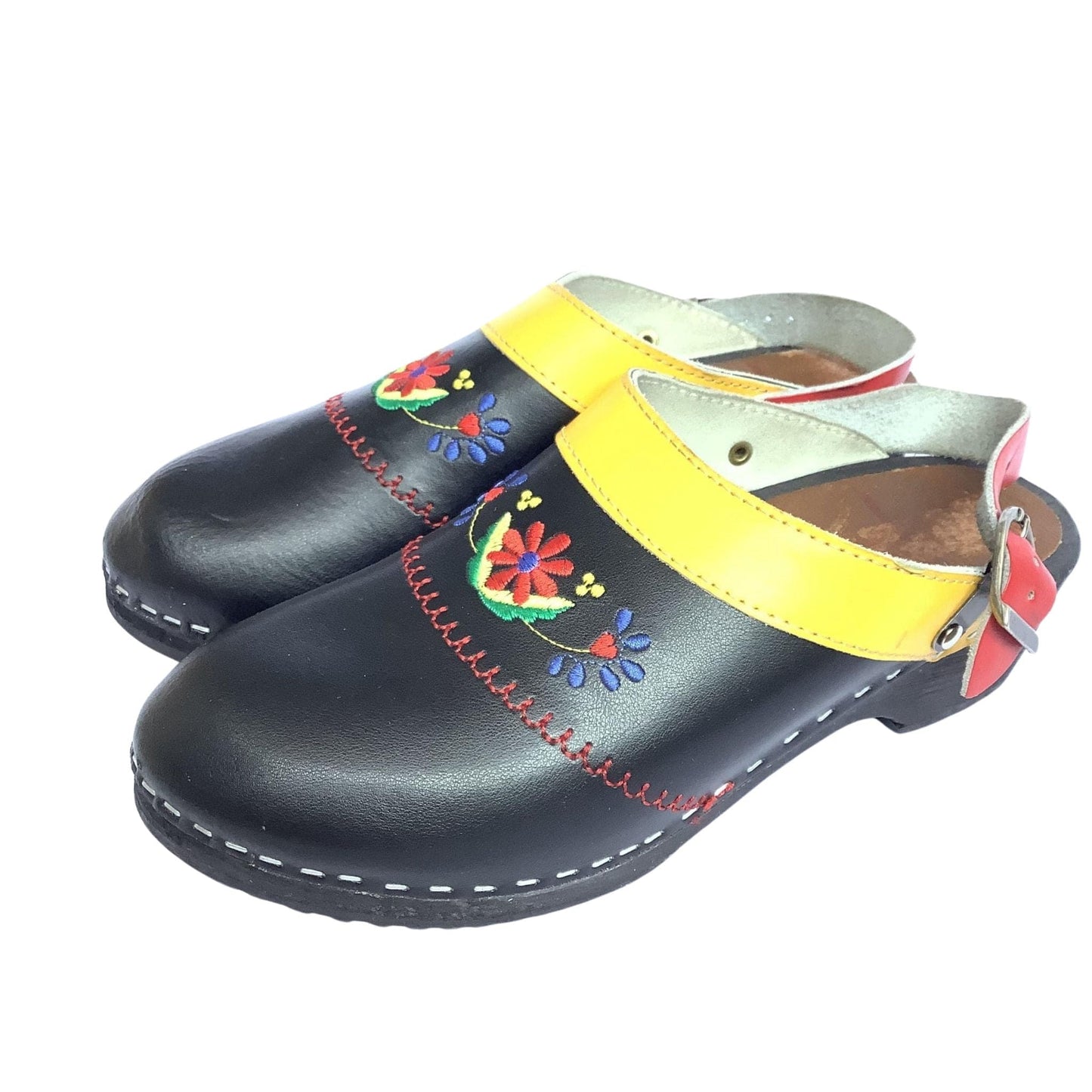 Swedish Leather Clogs