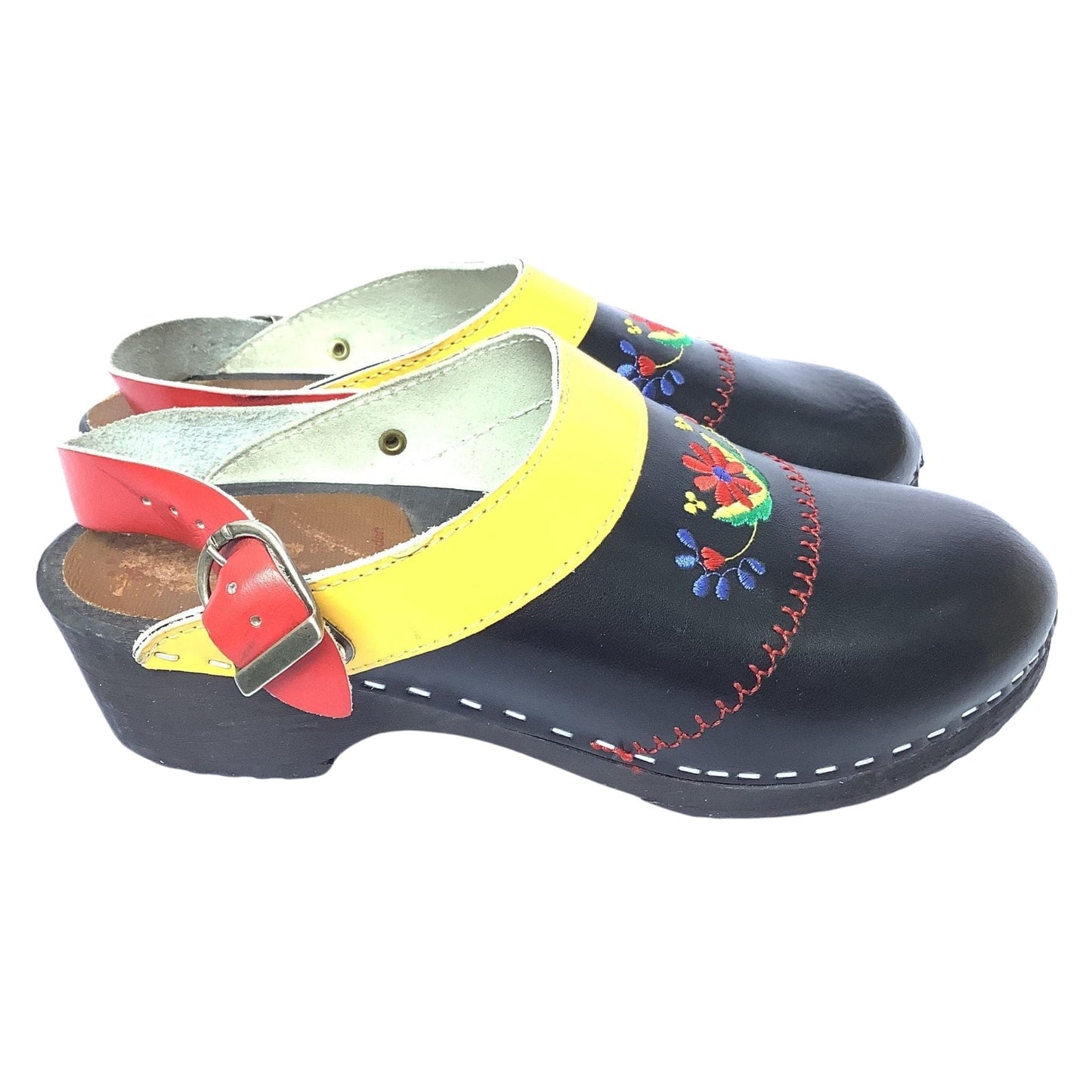 Swedish Leather Clogs