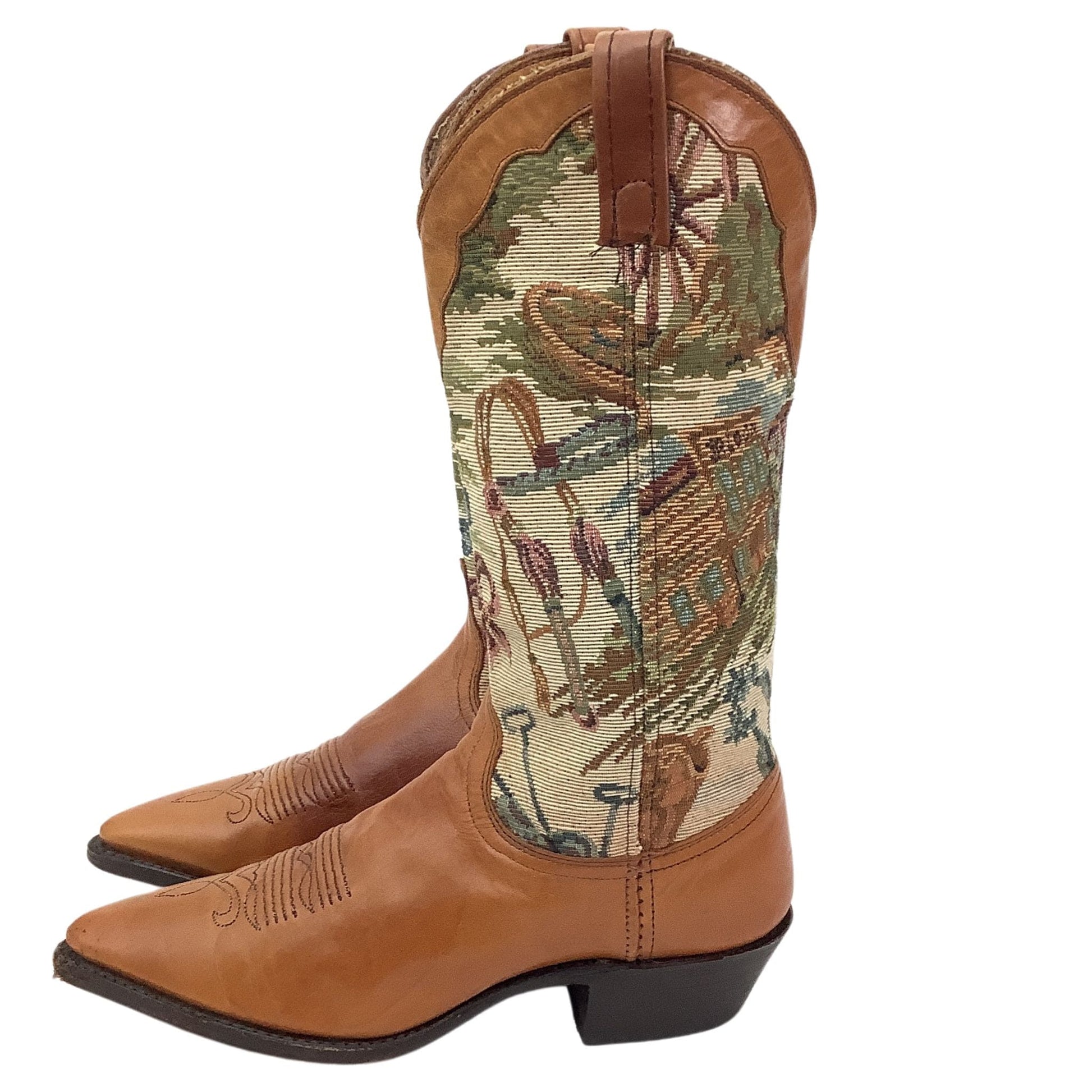 Tapestry Cowboy Boots