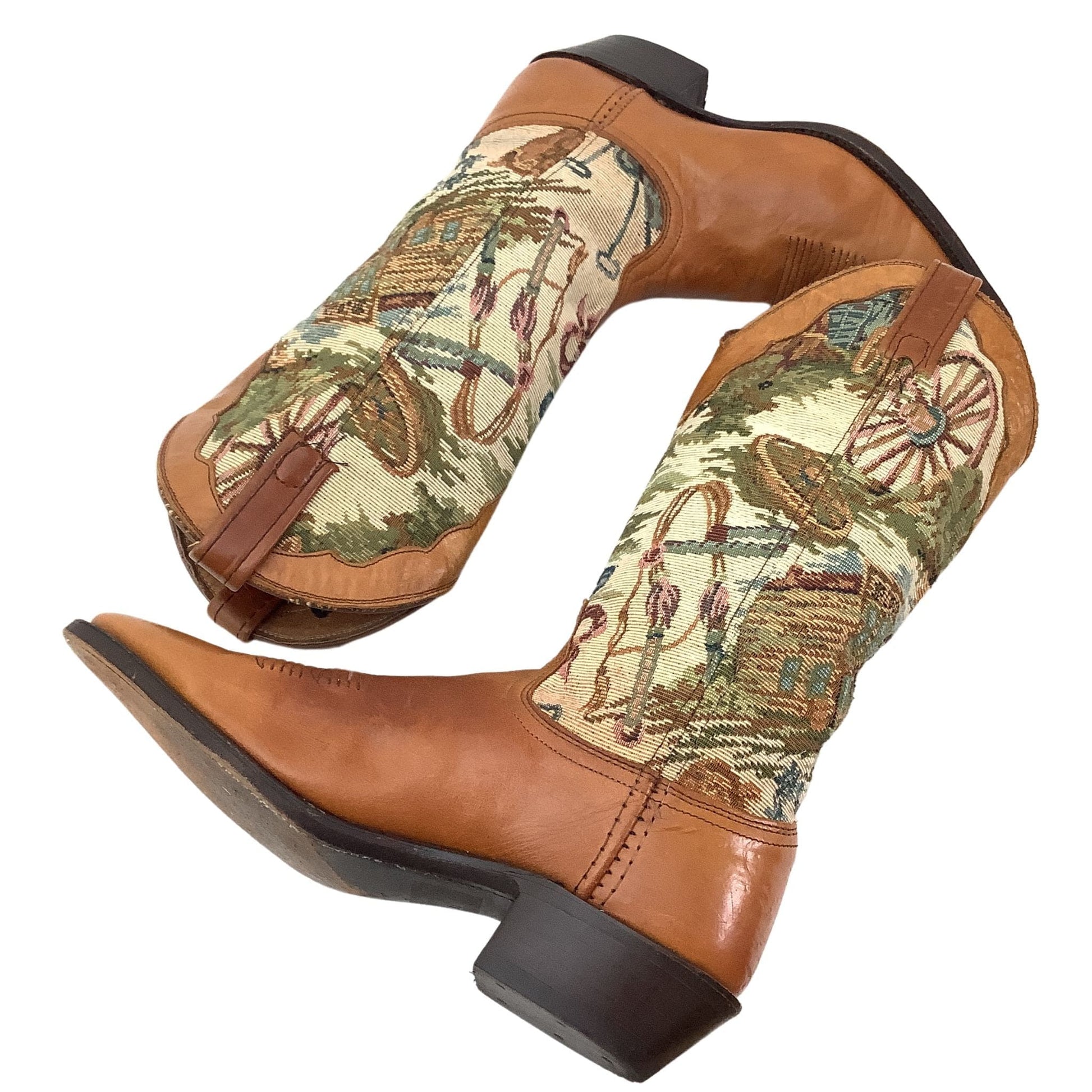 Tapestry Cowboy Boots
