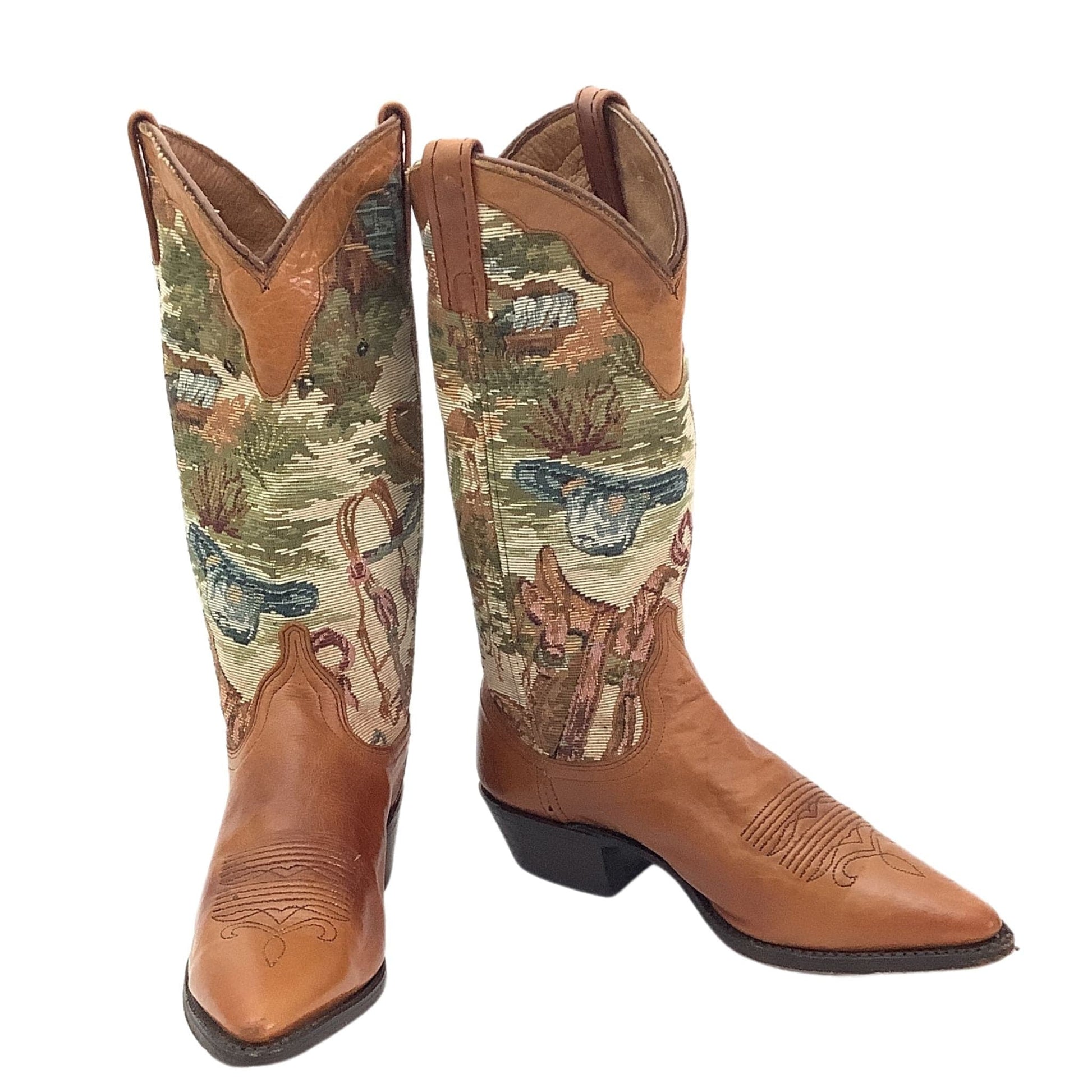 Tapestry Cowboy Boots