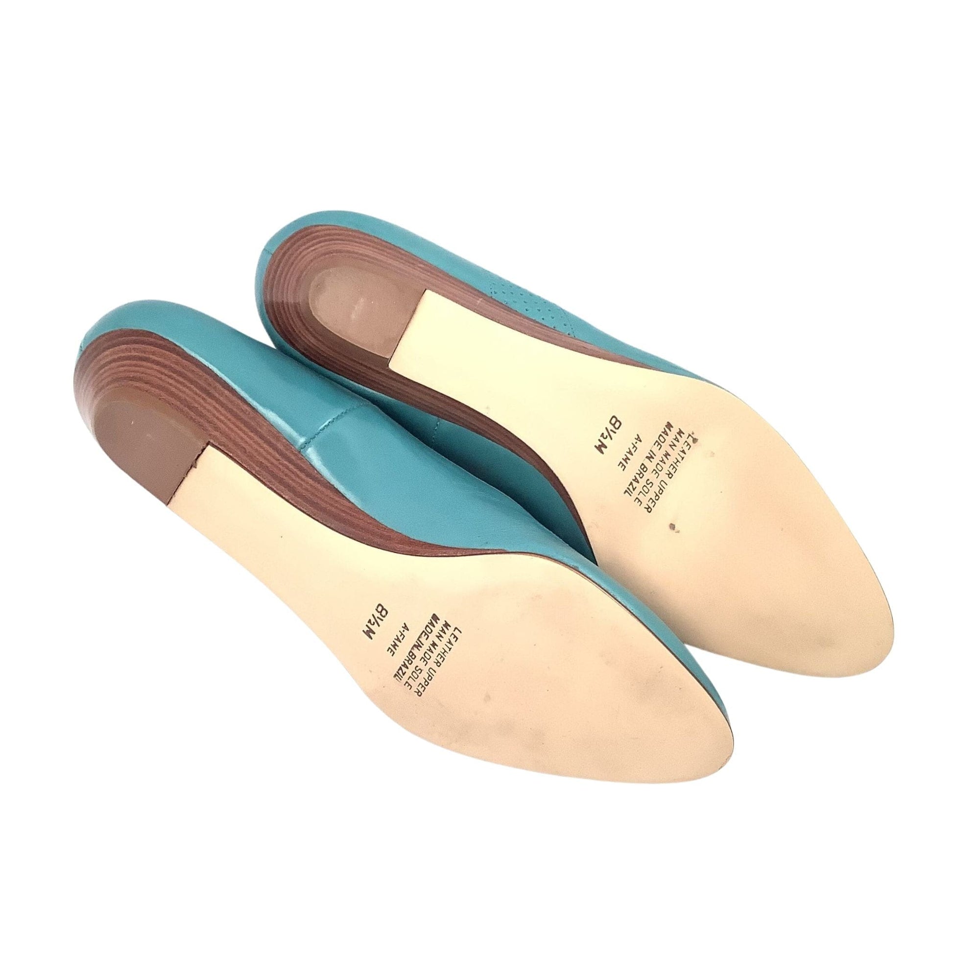 Teal-Blue Wedge Heels