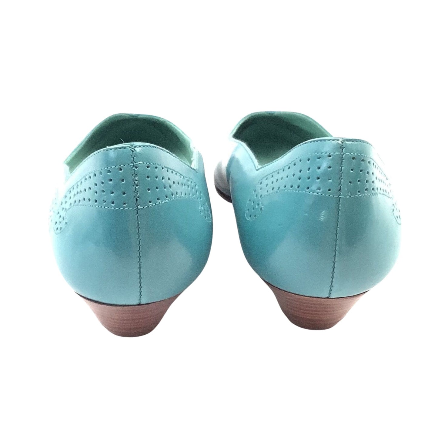 Teal-Blue Wedge Heels