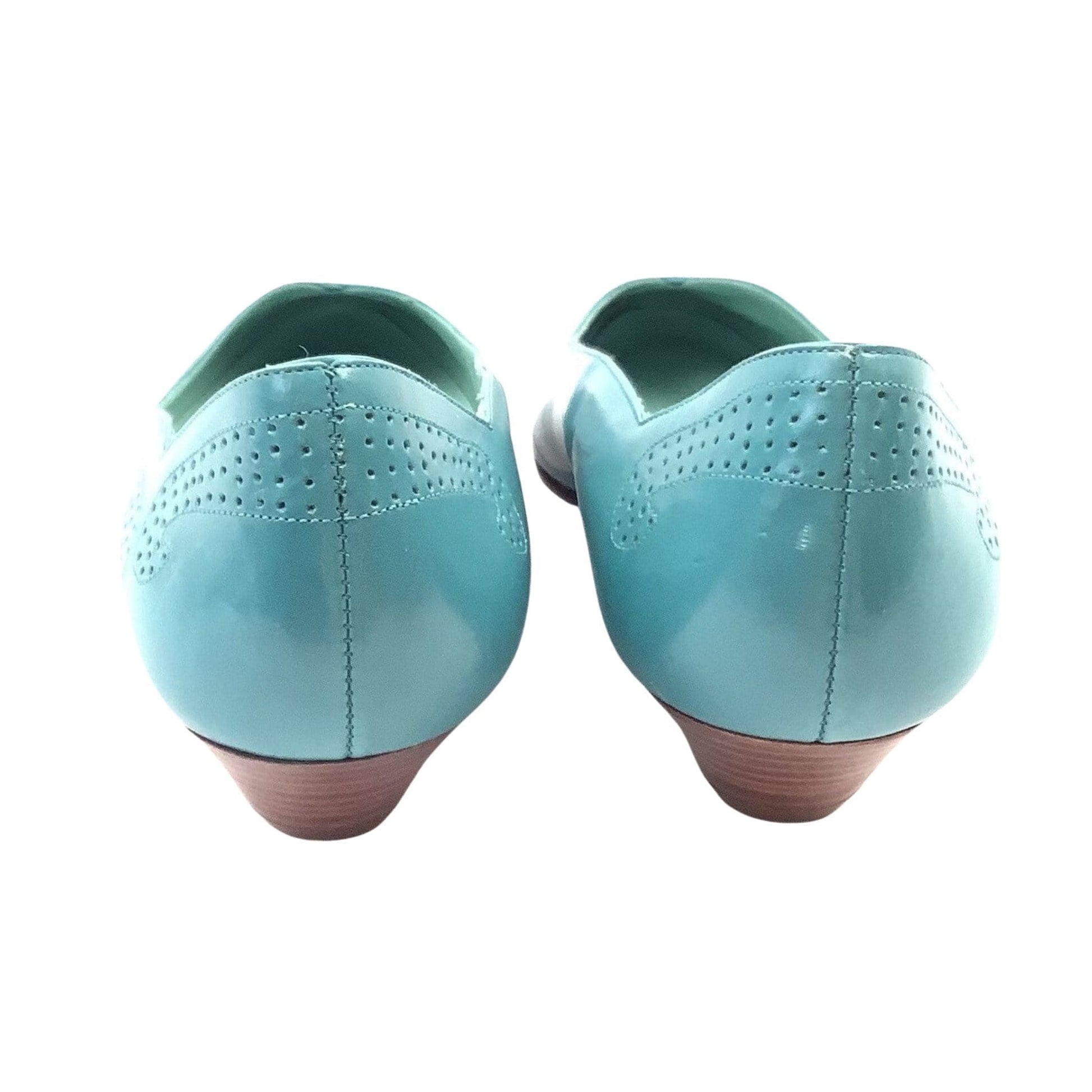 Teal-Blue Wedge Heels