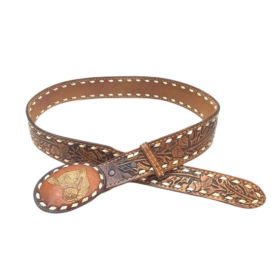 Tooled Cowboy Belt