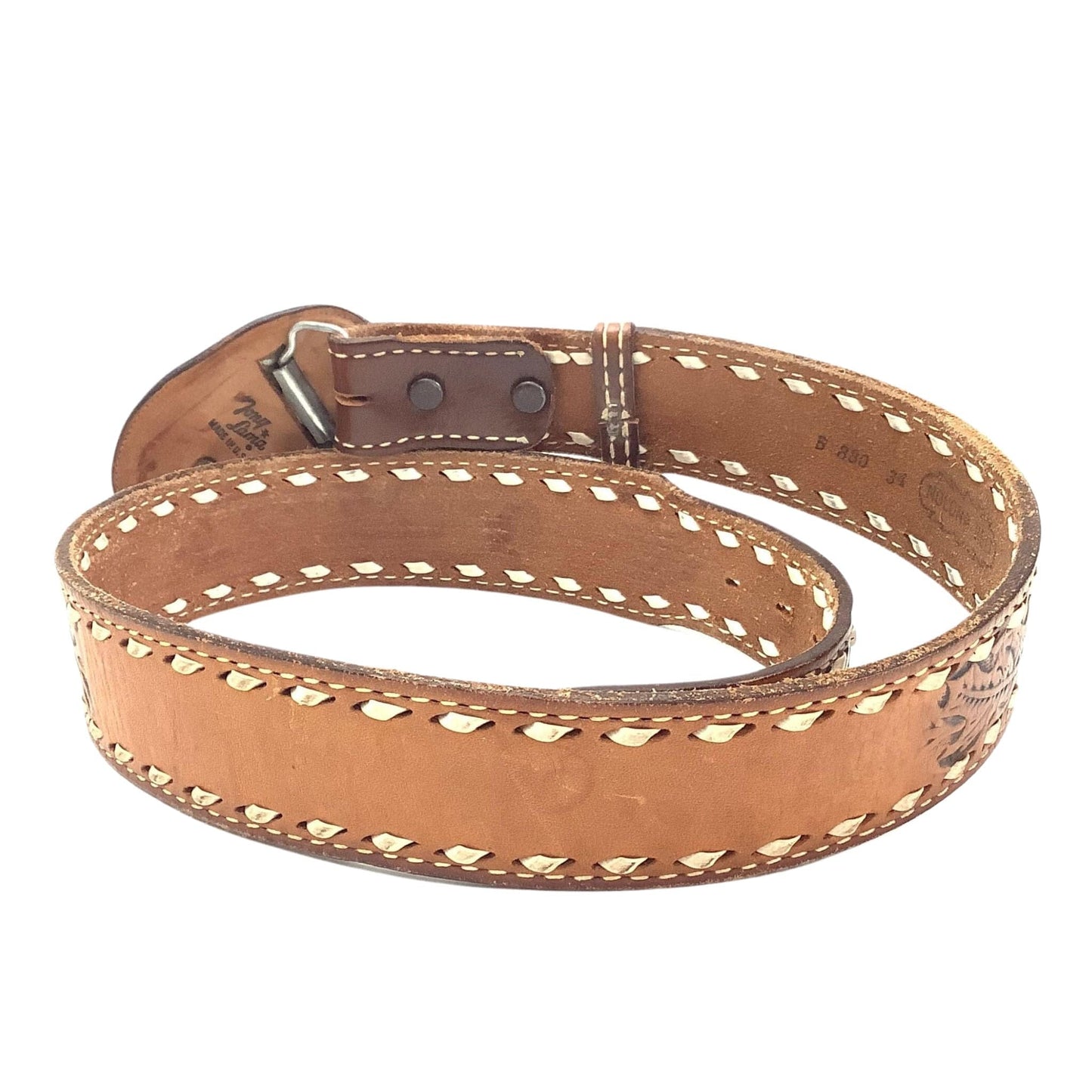 Tooled Cowboy Belt