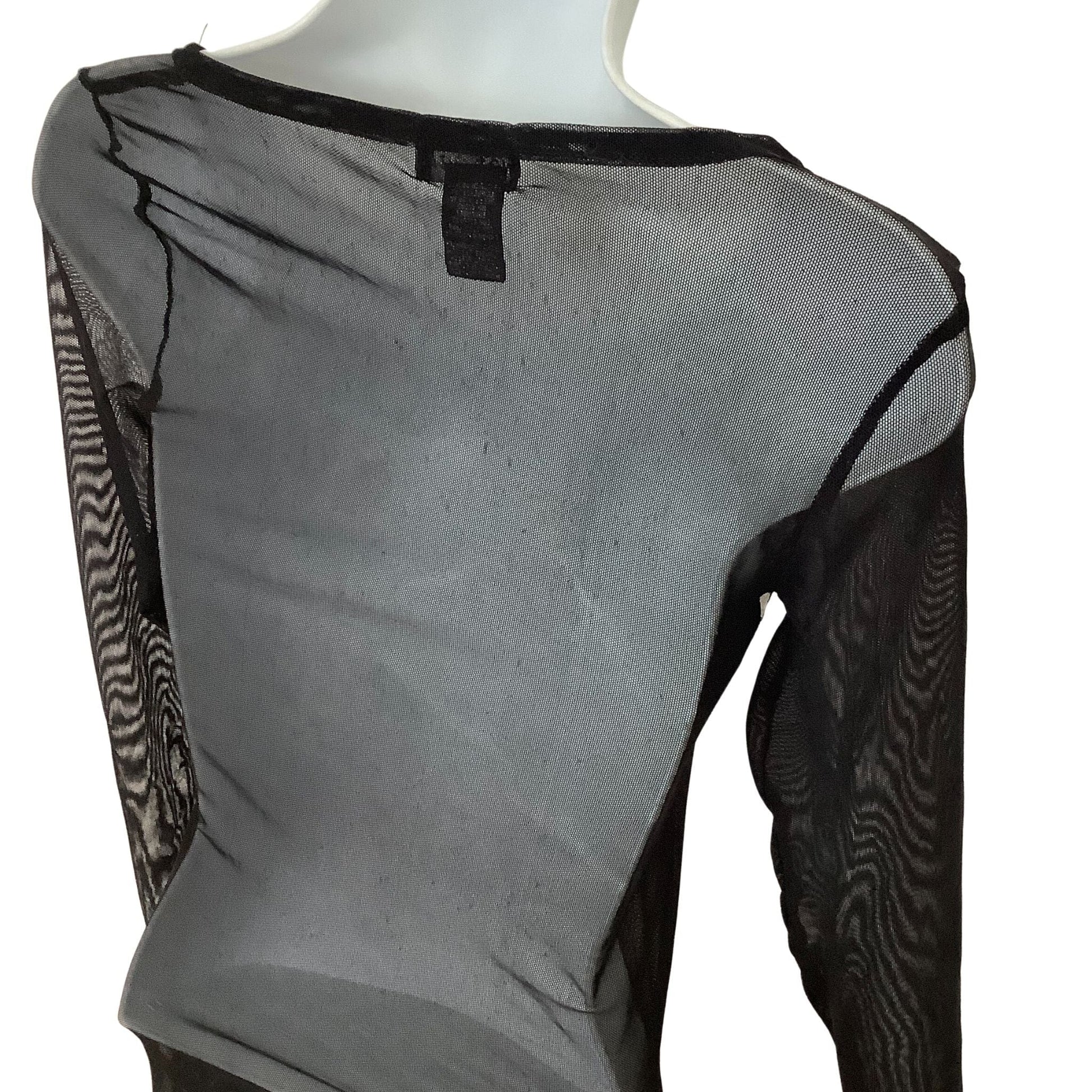 Vintage Transparent Black T-Shirt - Y2K Fashion