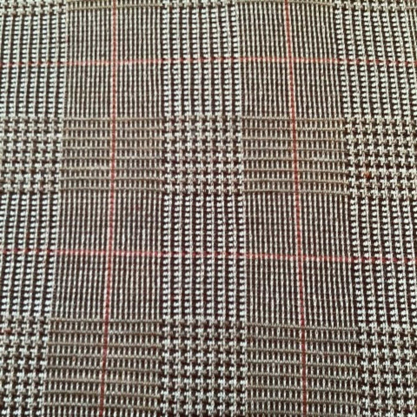 Tweed Polyester Fabric Multi / Polyester / Vintage 1970s