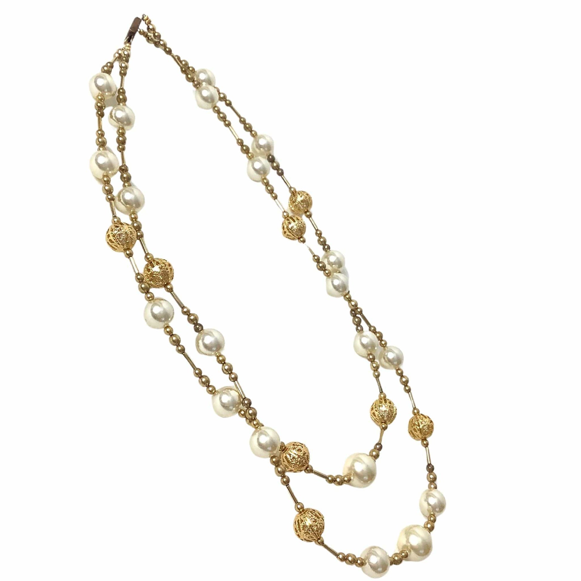 Two Strand Pearl Necklace