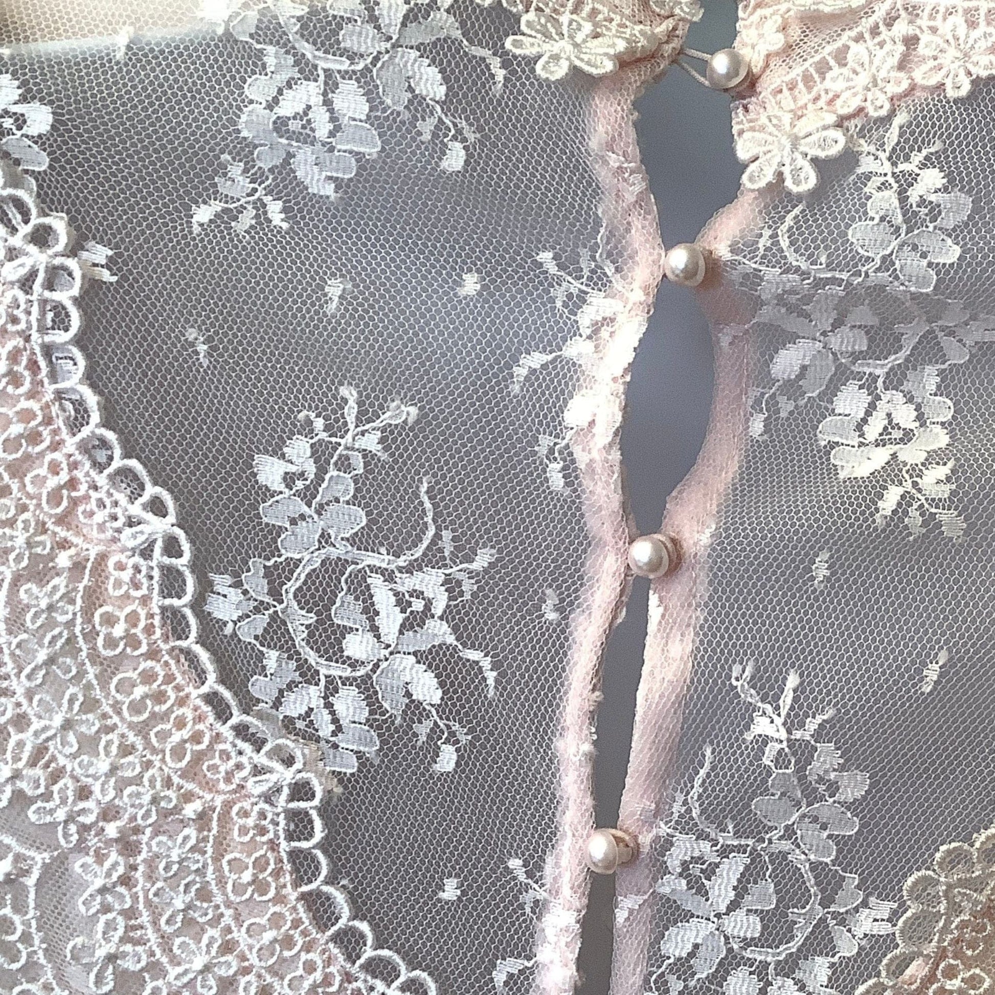 Barbara Chodos Pink Lace Blouse - Vintage 1980s