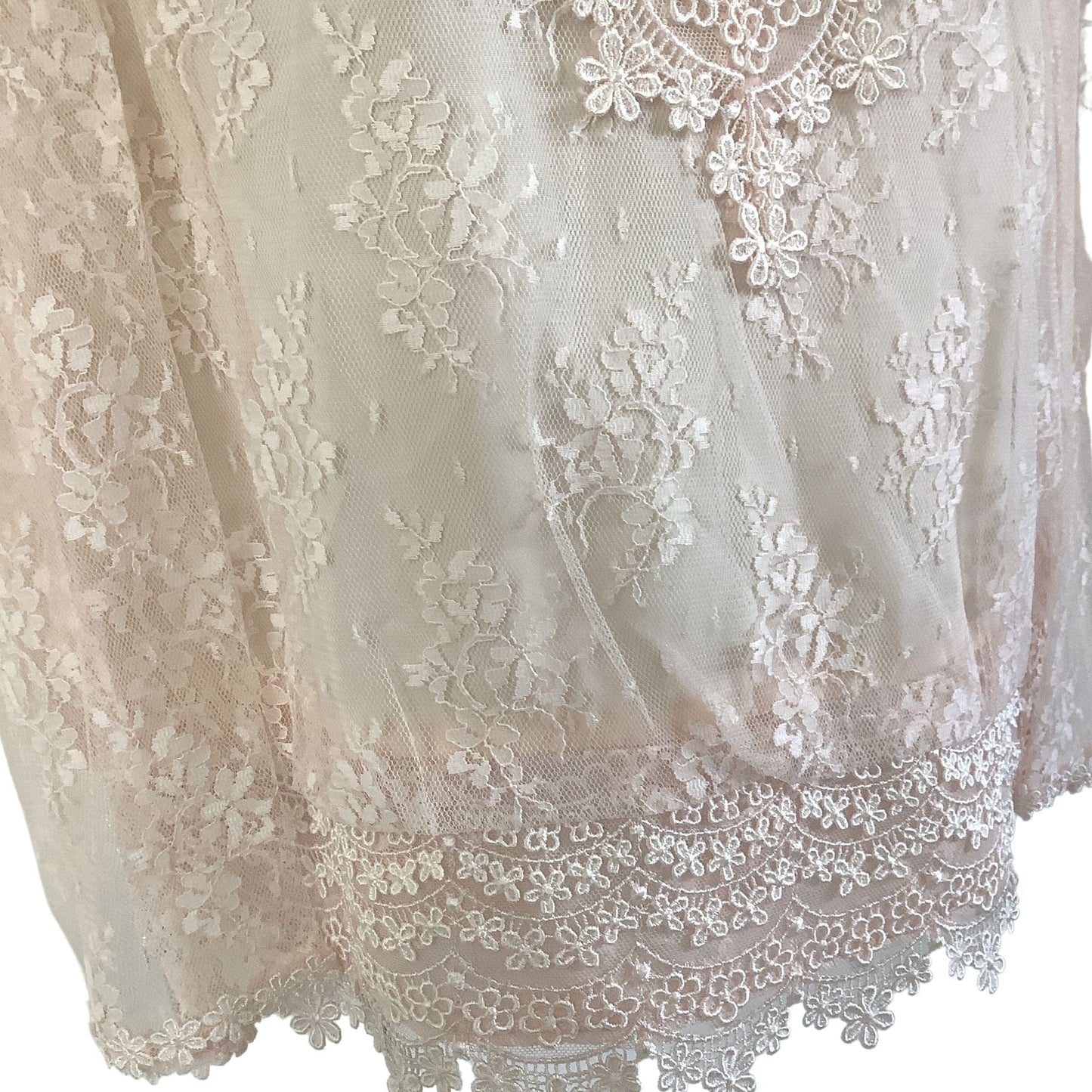 Barbara Chodos Pink Lace Blouse - Vintage 1980s
