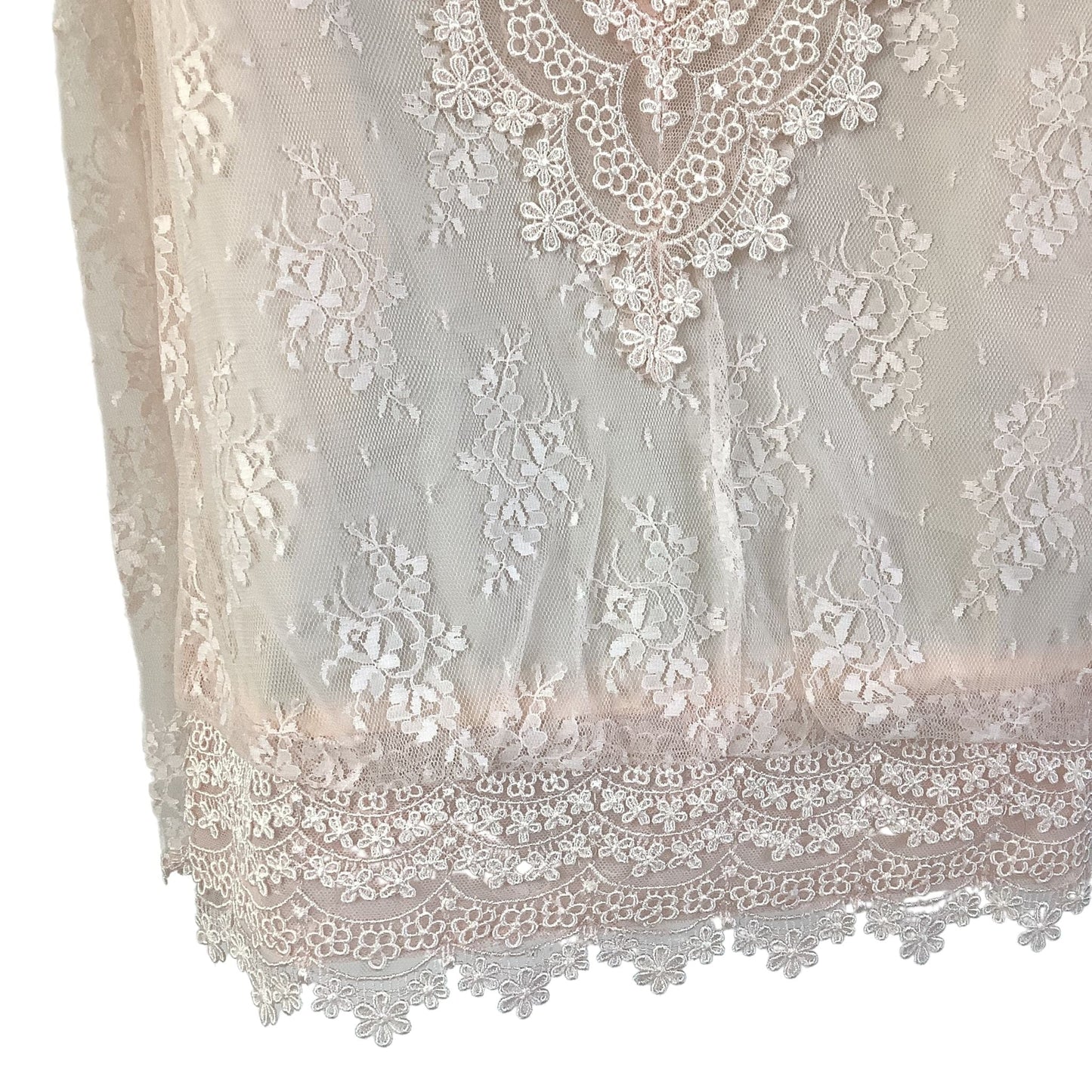 Barbara Chodos Pink Lace Blouse - Vintage 1980s