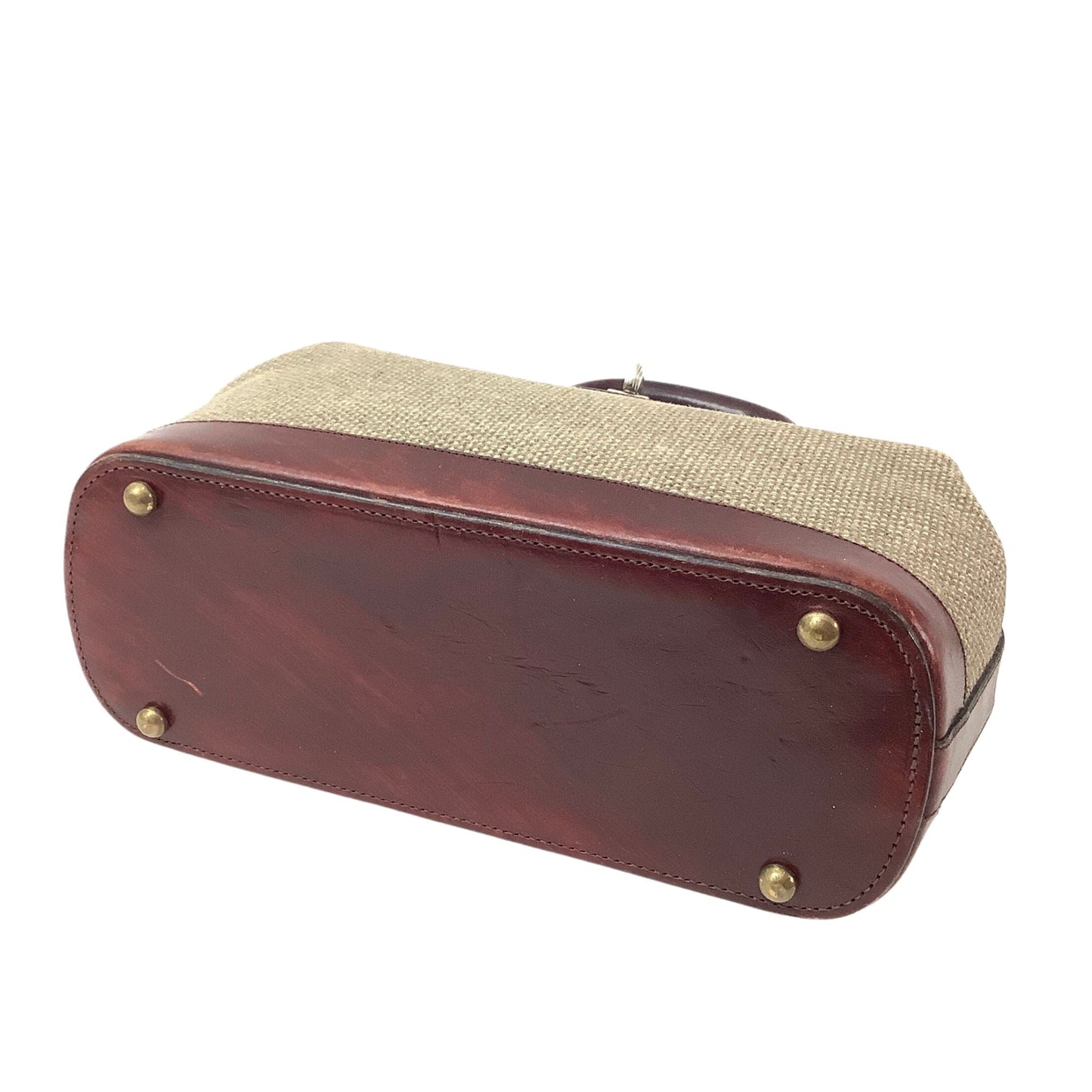 Bottom view of Vintage Etienne Aigner Satchel