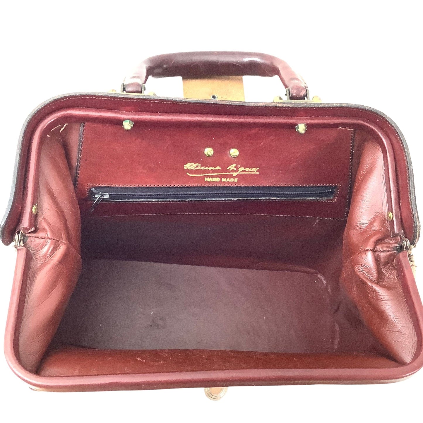 Interior view of Vintage Aigner Satchel