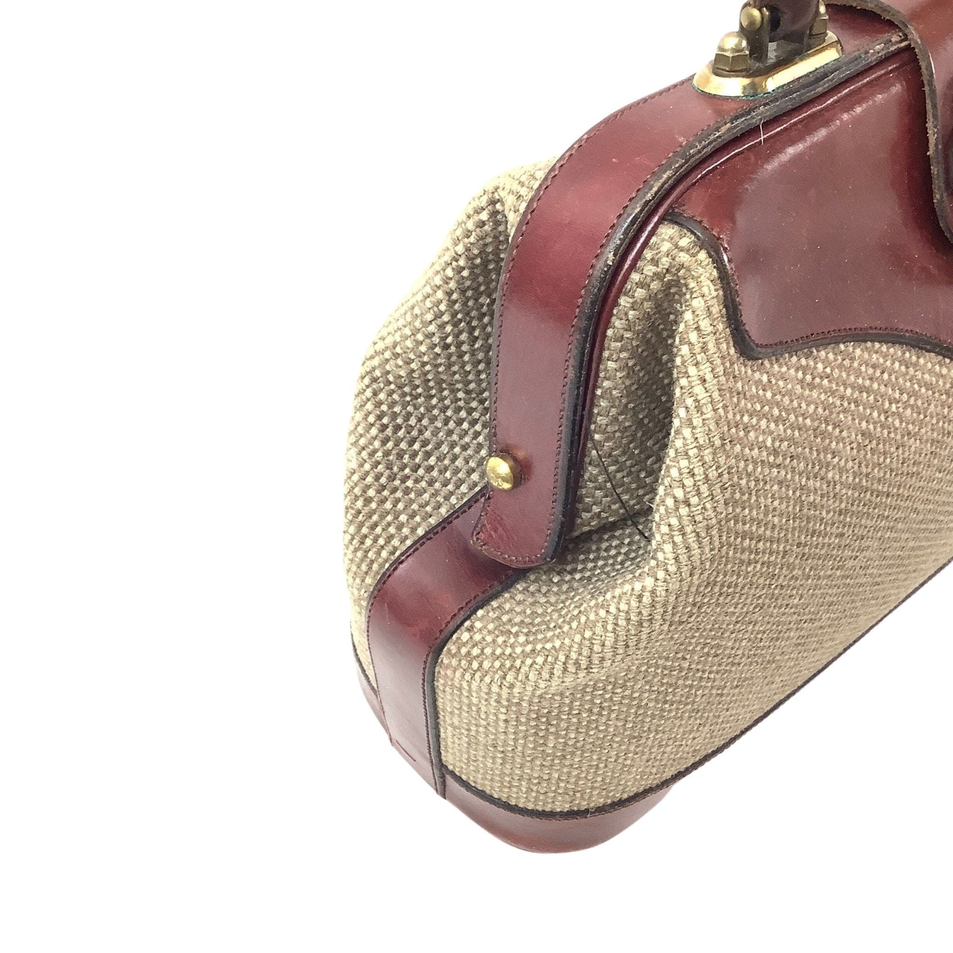 Side view of Vintage Aigner Satchel