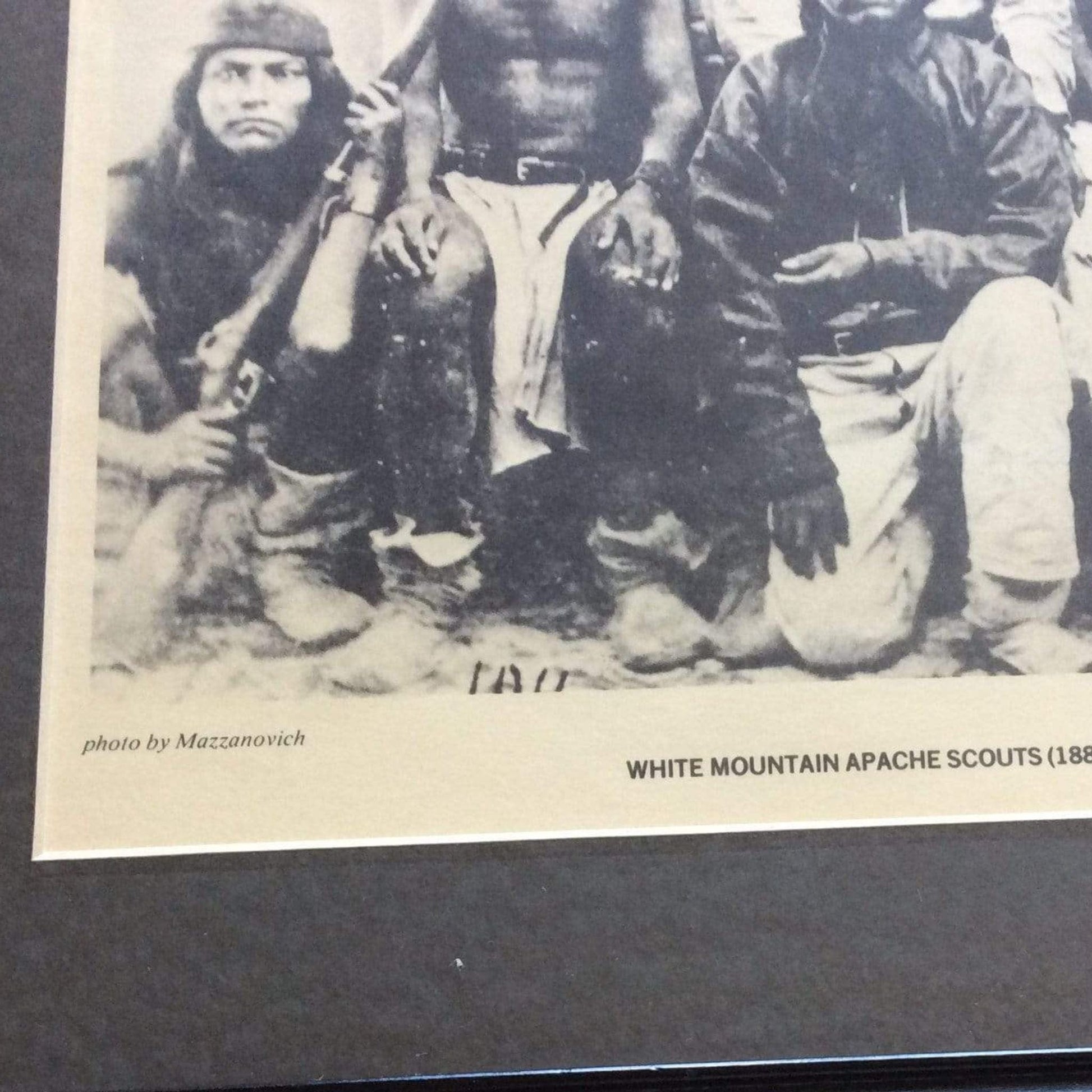 Vintage Apache Scouts Print B&W / Mixed / Vintage 1970s