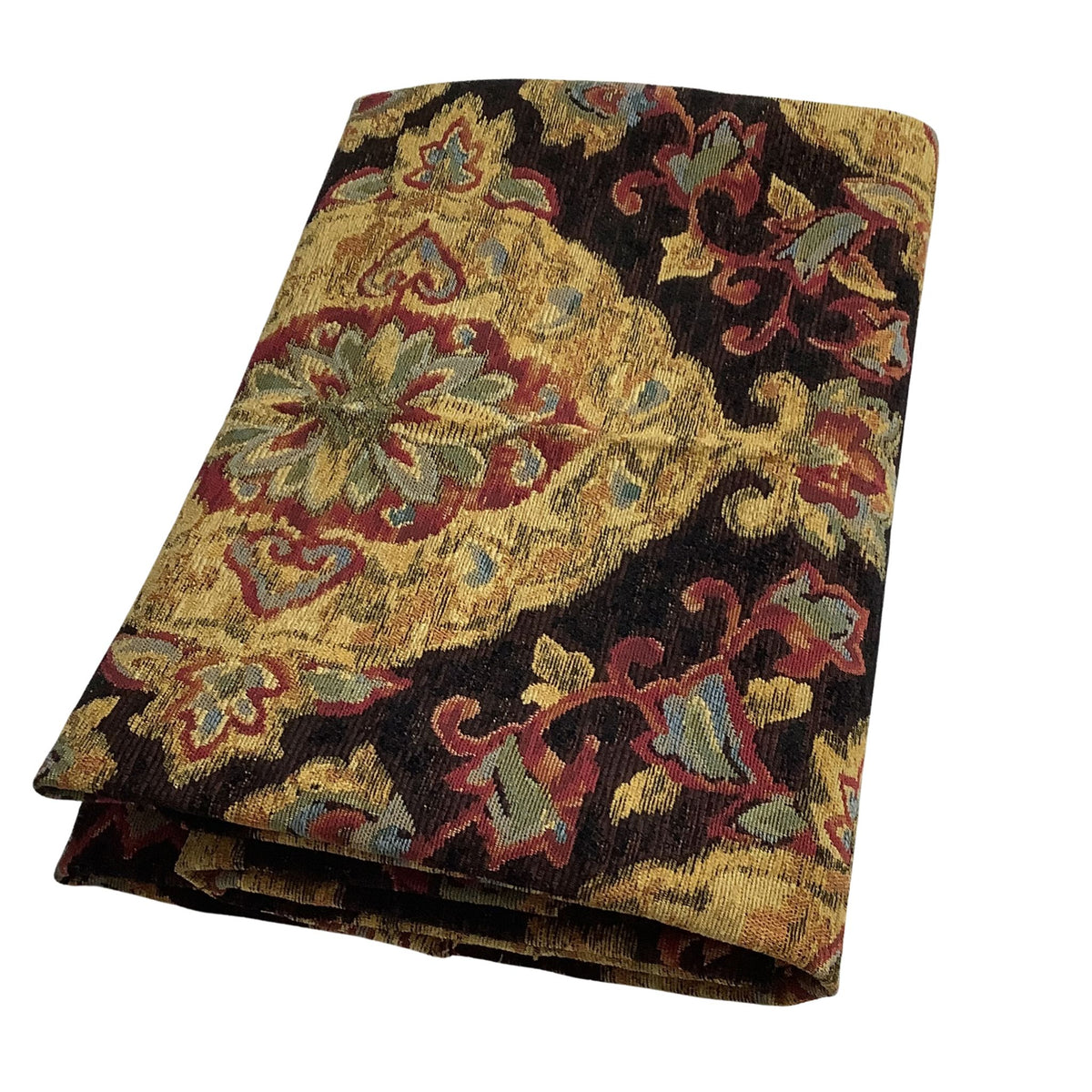 Vintage baroque medallions fabric folded